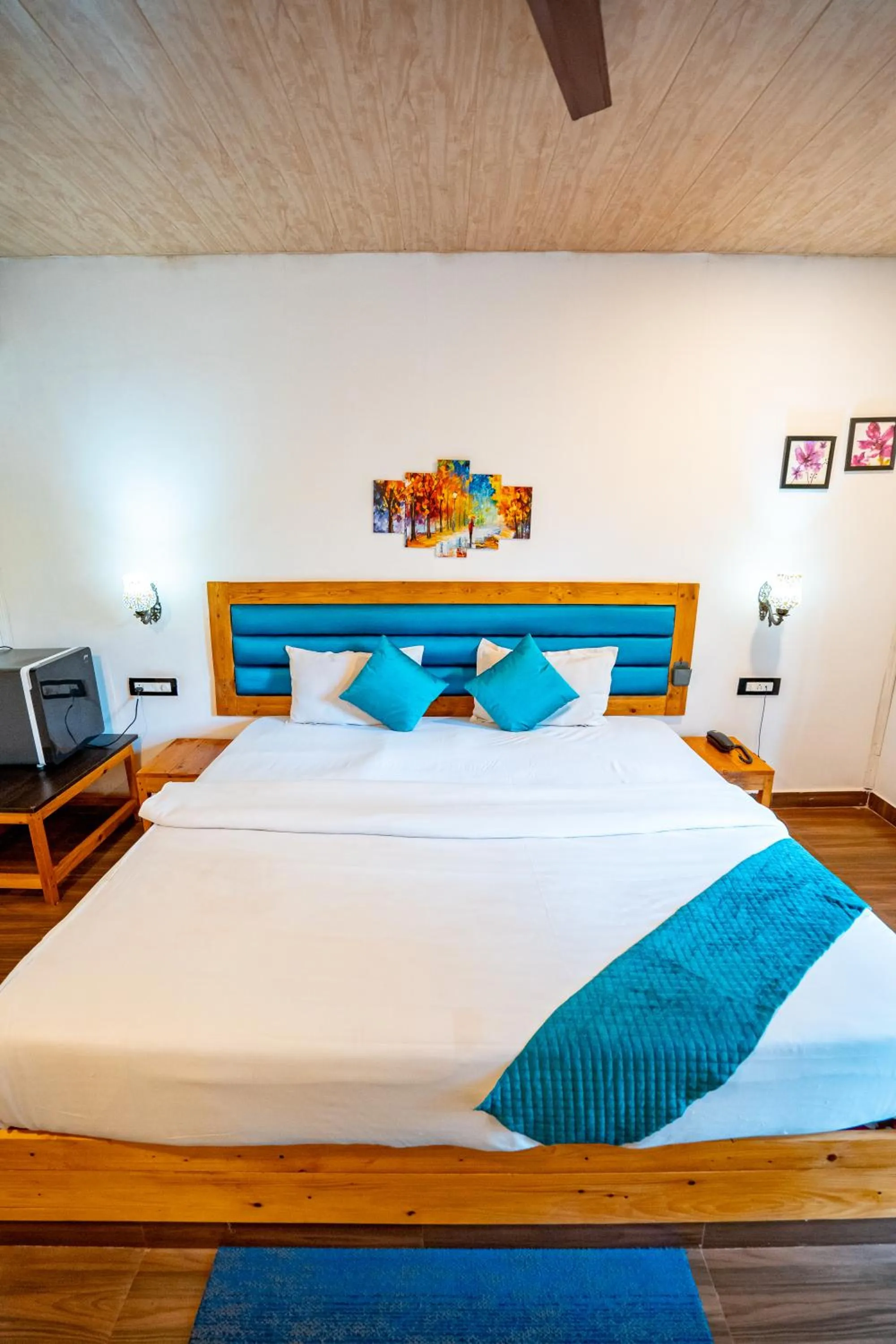 Bed in White Truffle Resort, Arambol