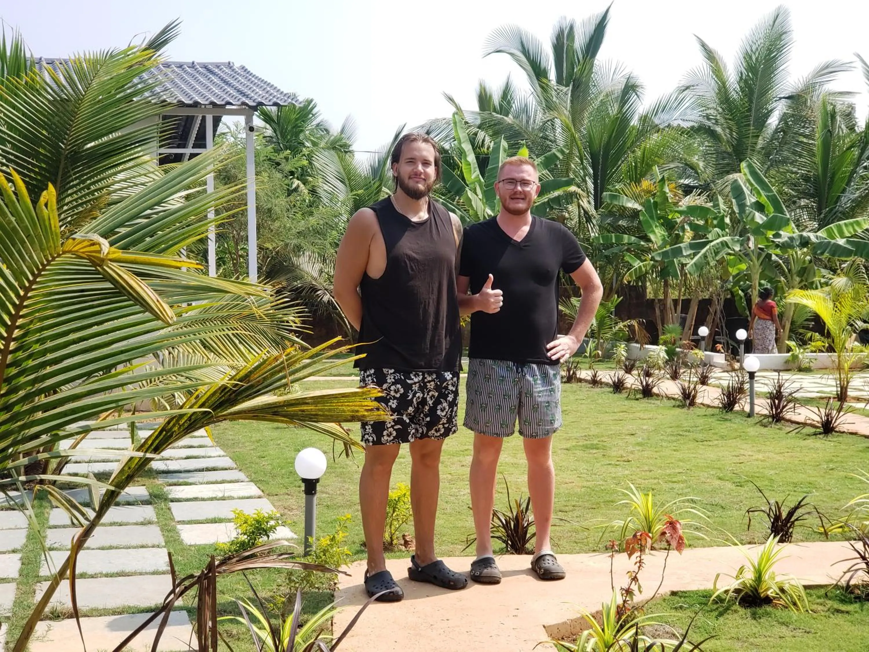 Guests in White Truffle Resort, Arambol