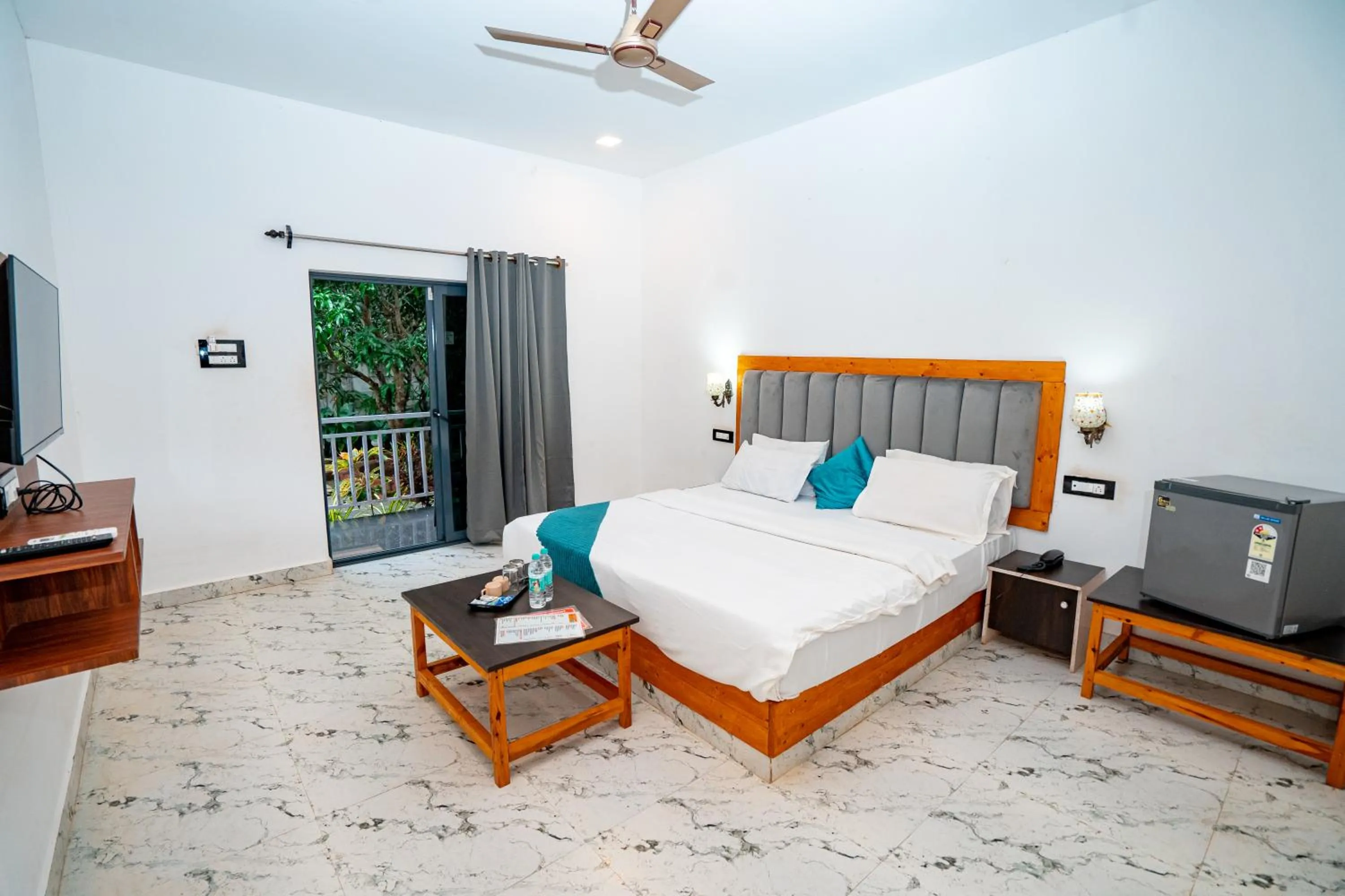 Bed in White Truffle Resort, Arambol