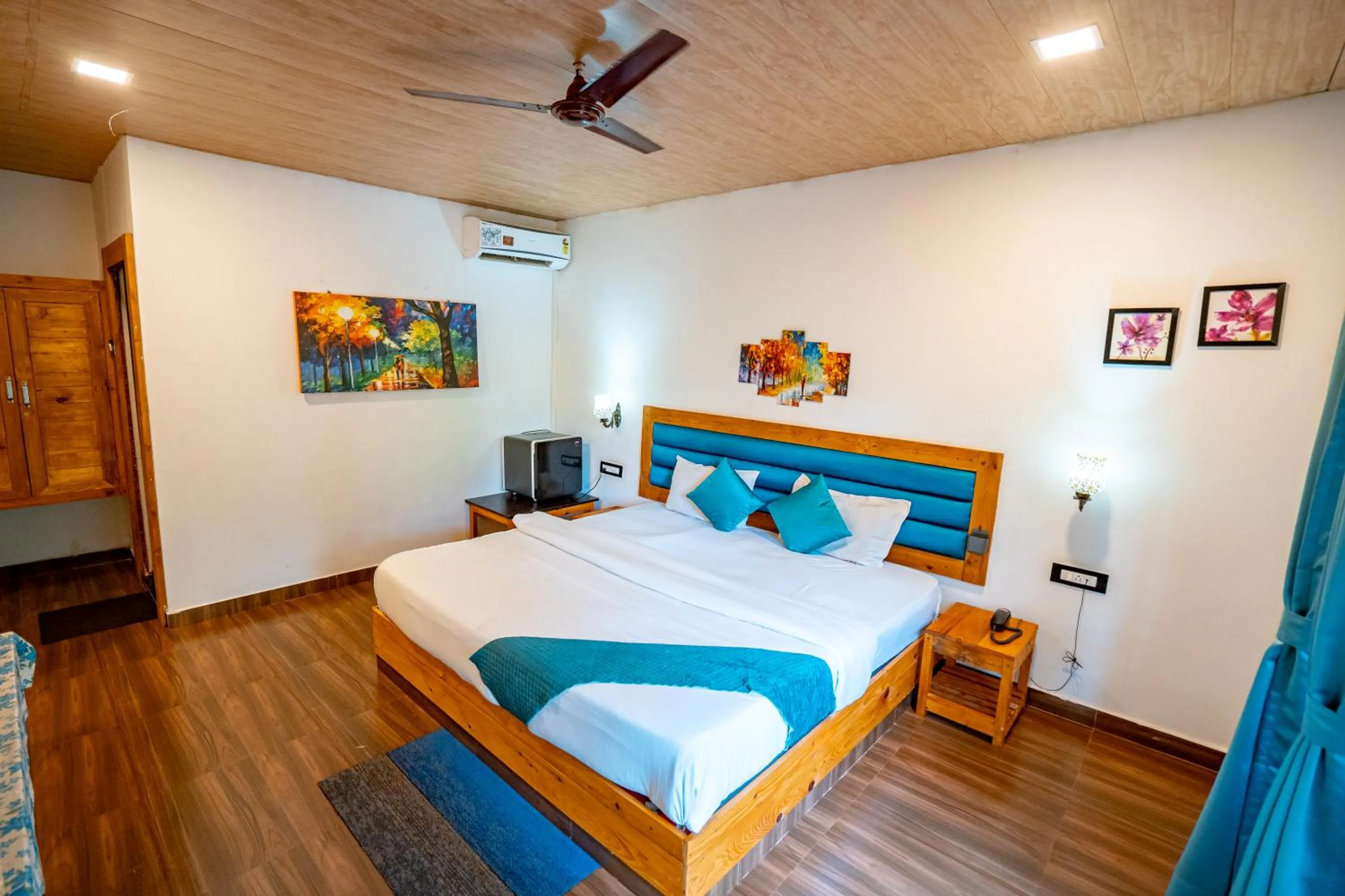 Bed in White Truffle Resort, Arambol