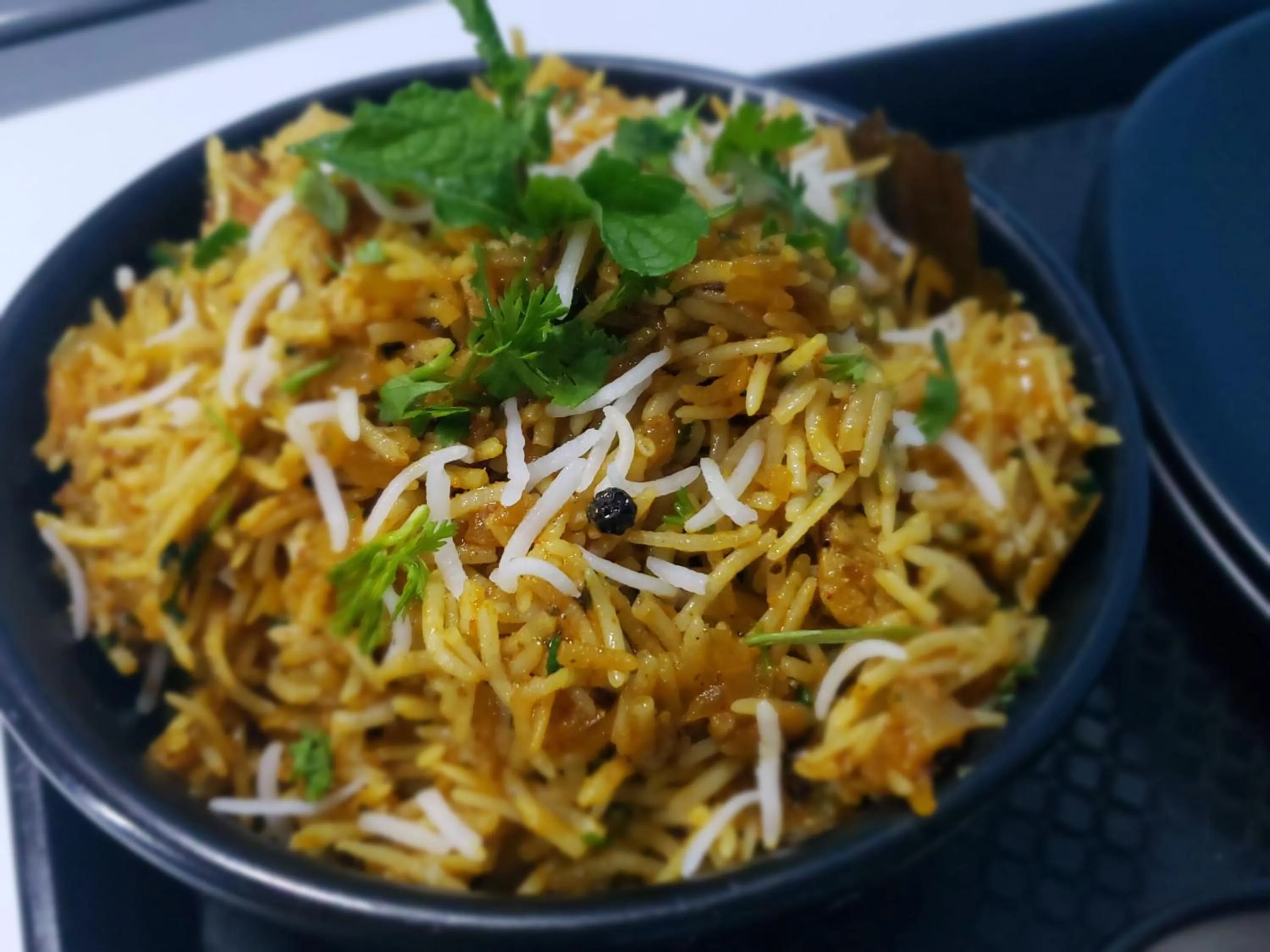 Food close-up in White Truffle Resort, Arambol