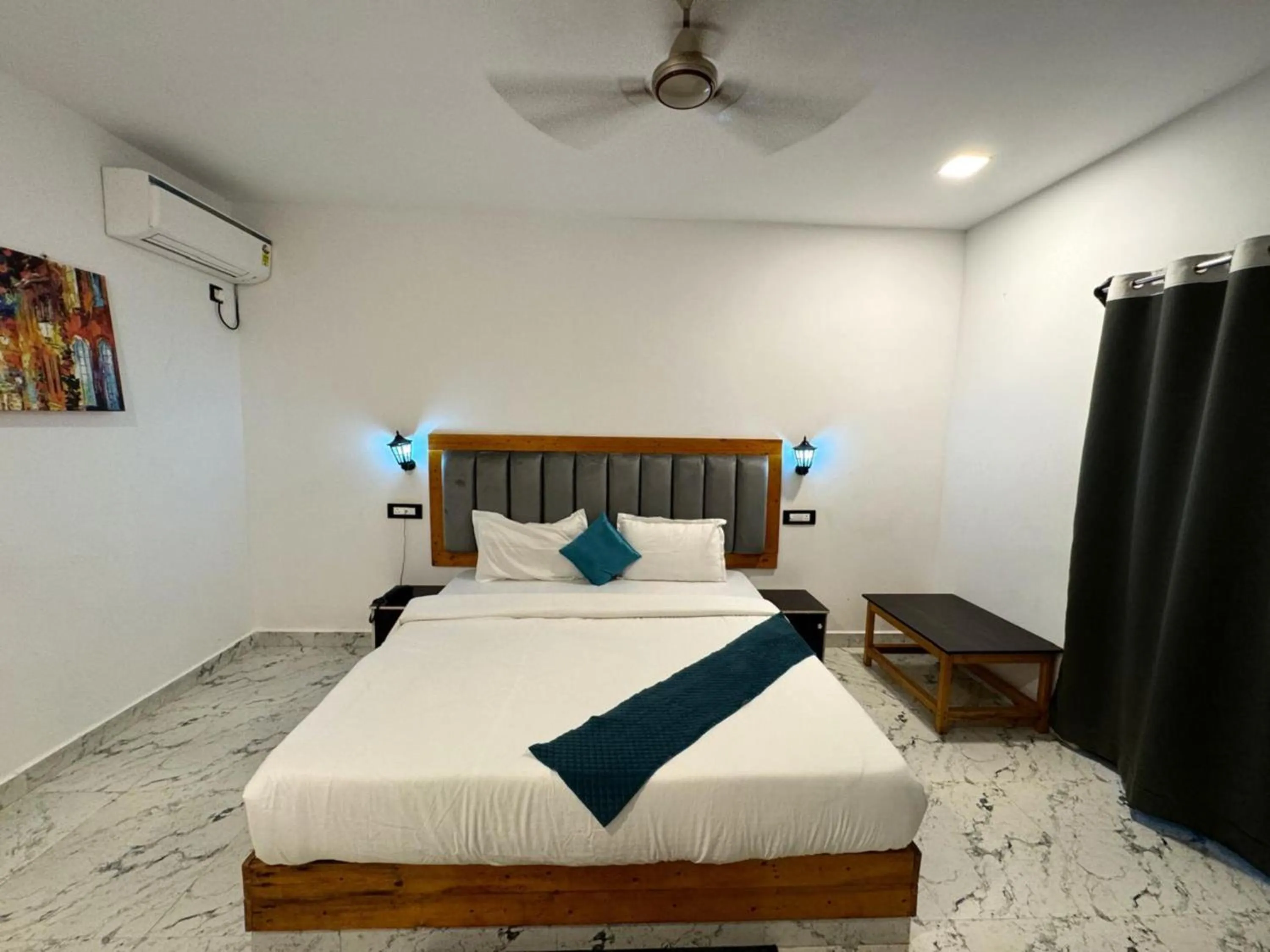 Bed in White Truffle Resort, Arambol