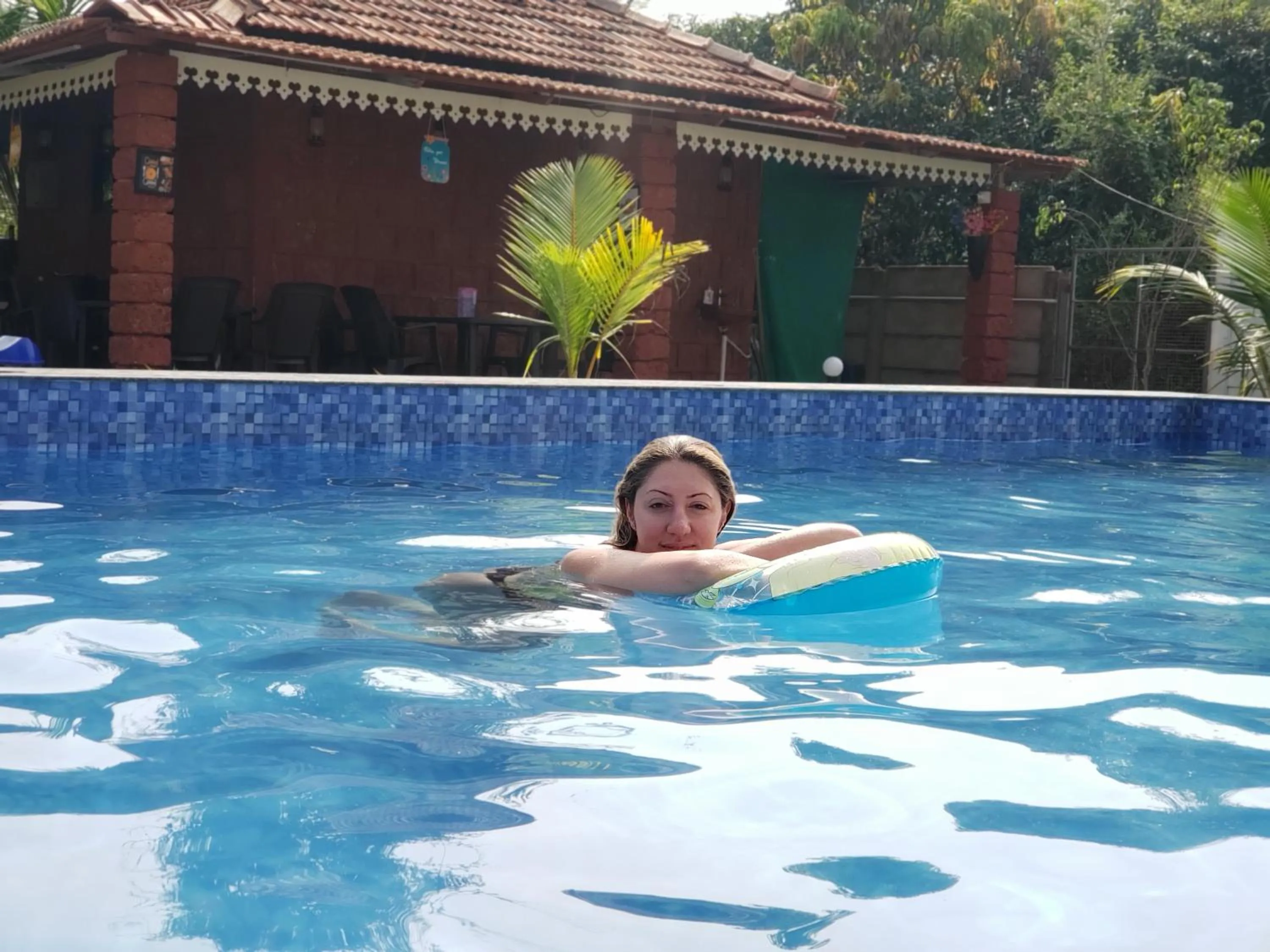 Swimming pool in White Truffle Resort, Arambol