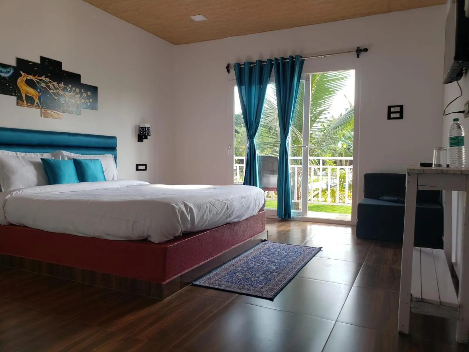 Bed in White Truffle Resort, Arambol