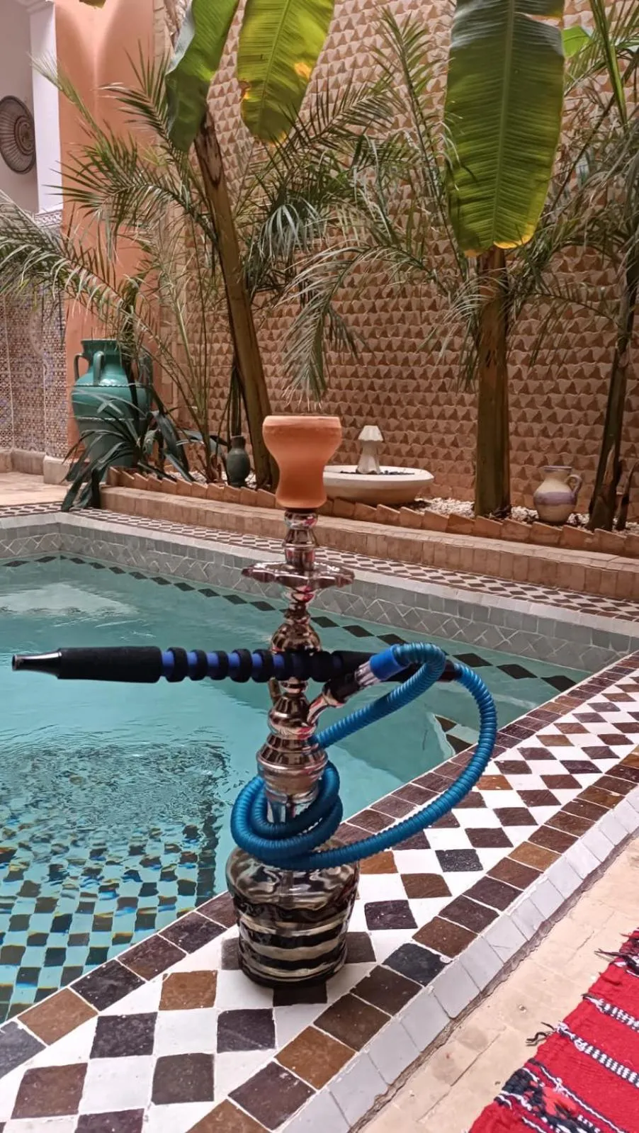 Pool view in Riad Hugo