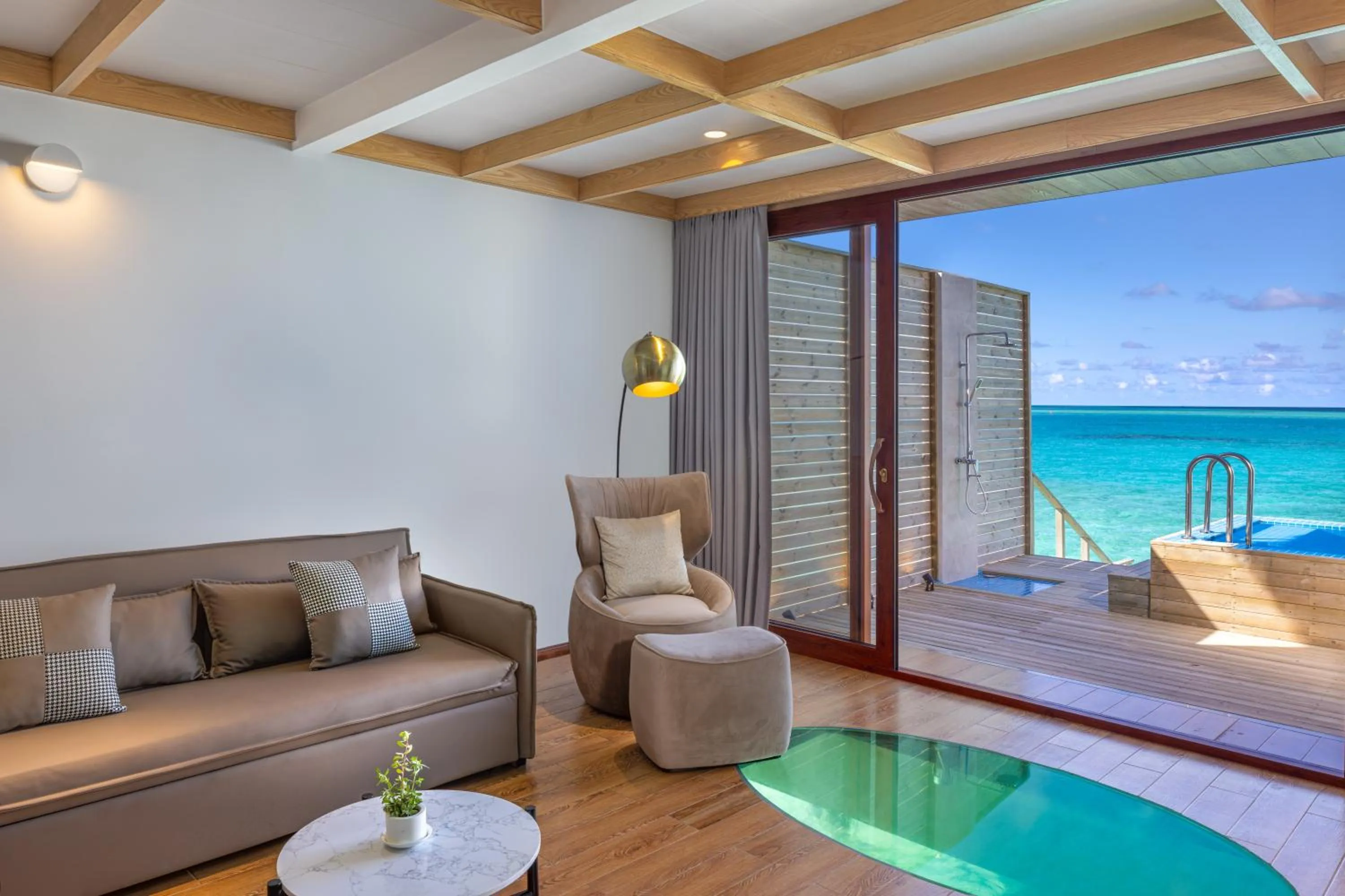 Living room in NOOE Maldives Kunaavashi