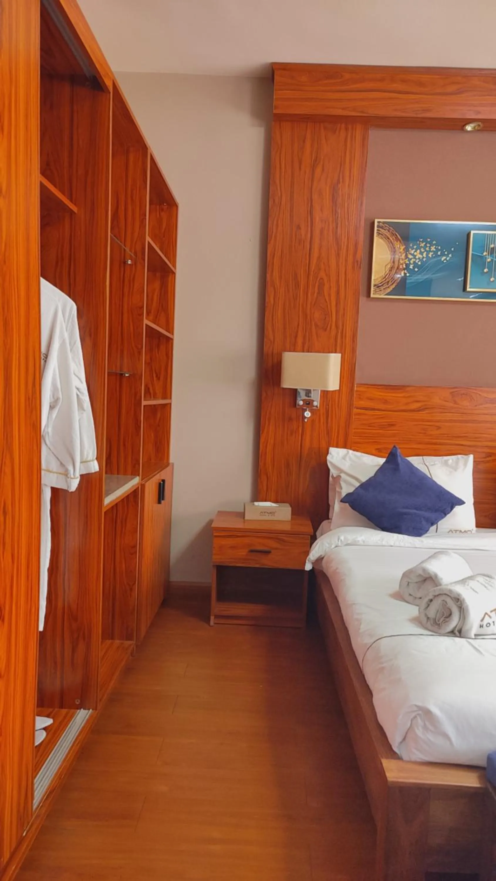 Bed in Atmosphere Hotel & Spa