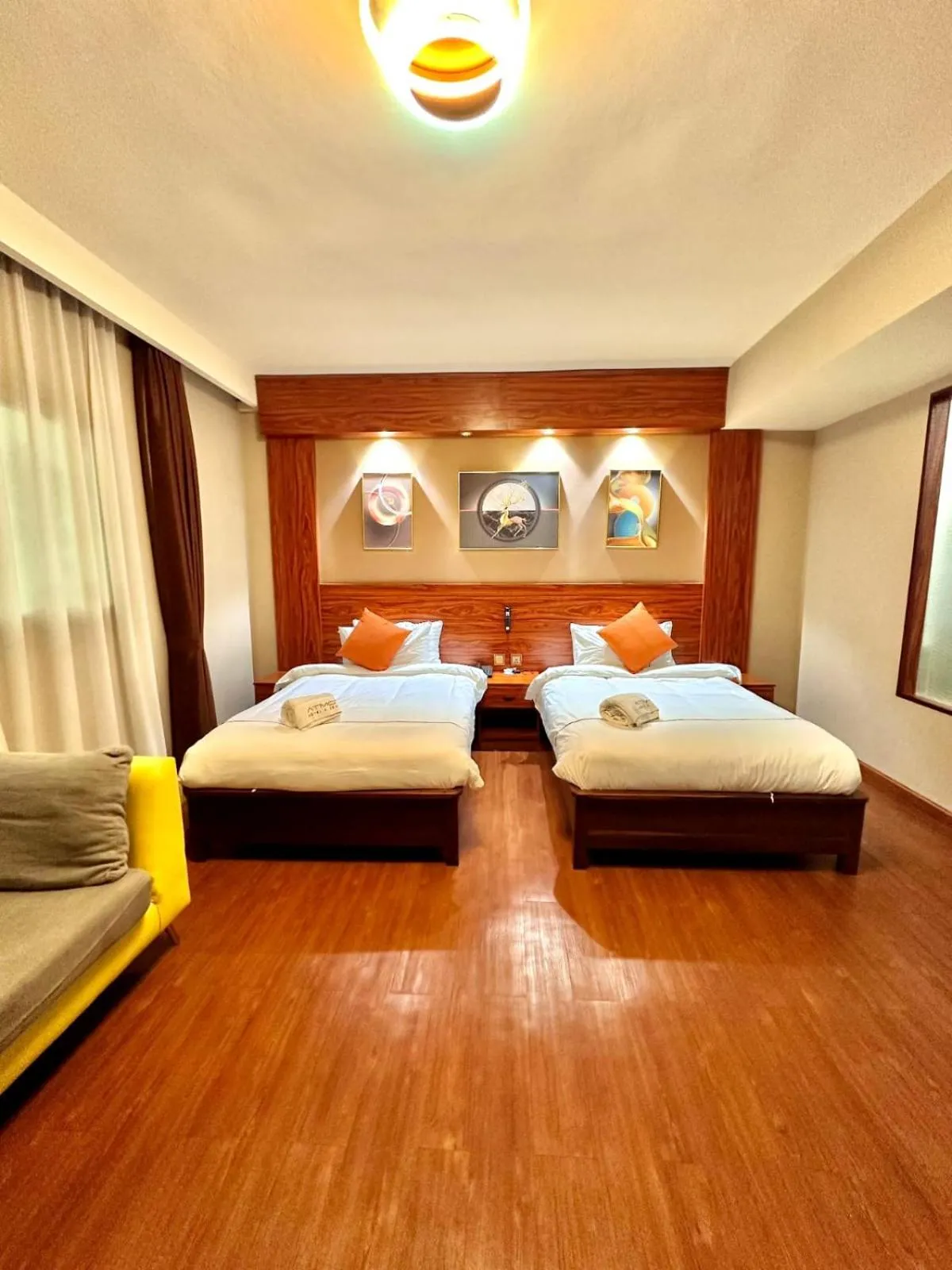 Bed in Atmosphere Hotel & Spa