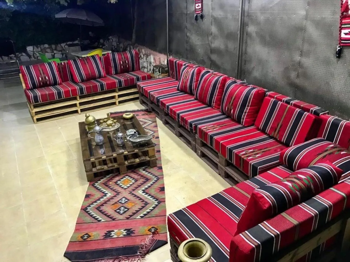 Seating area in Tell Madaba