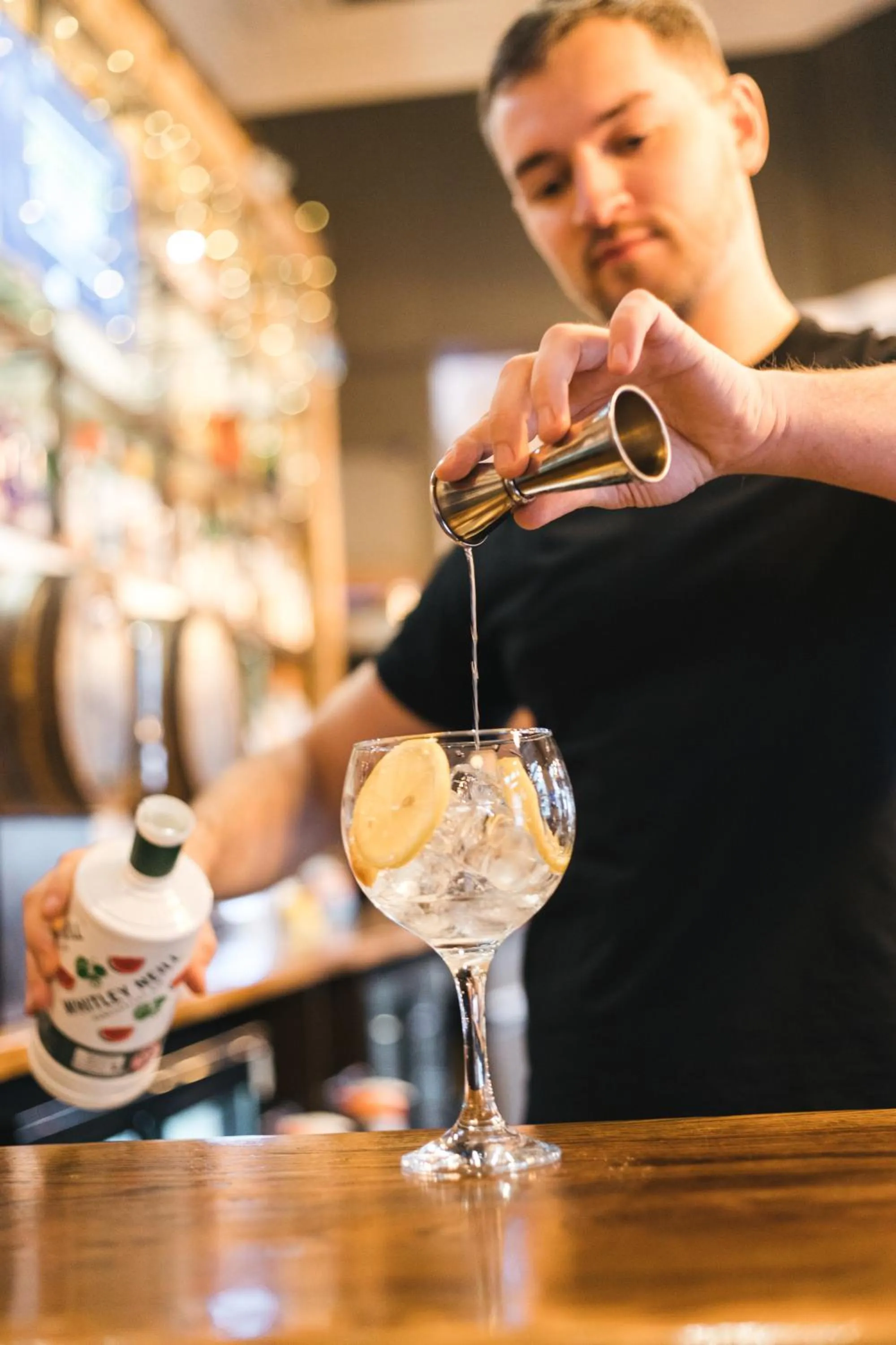 Drinks in Black Lion Hotel Manchester