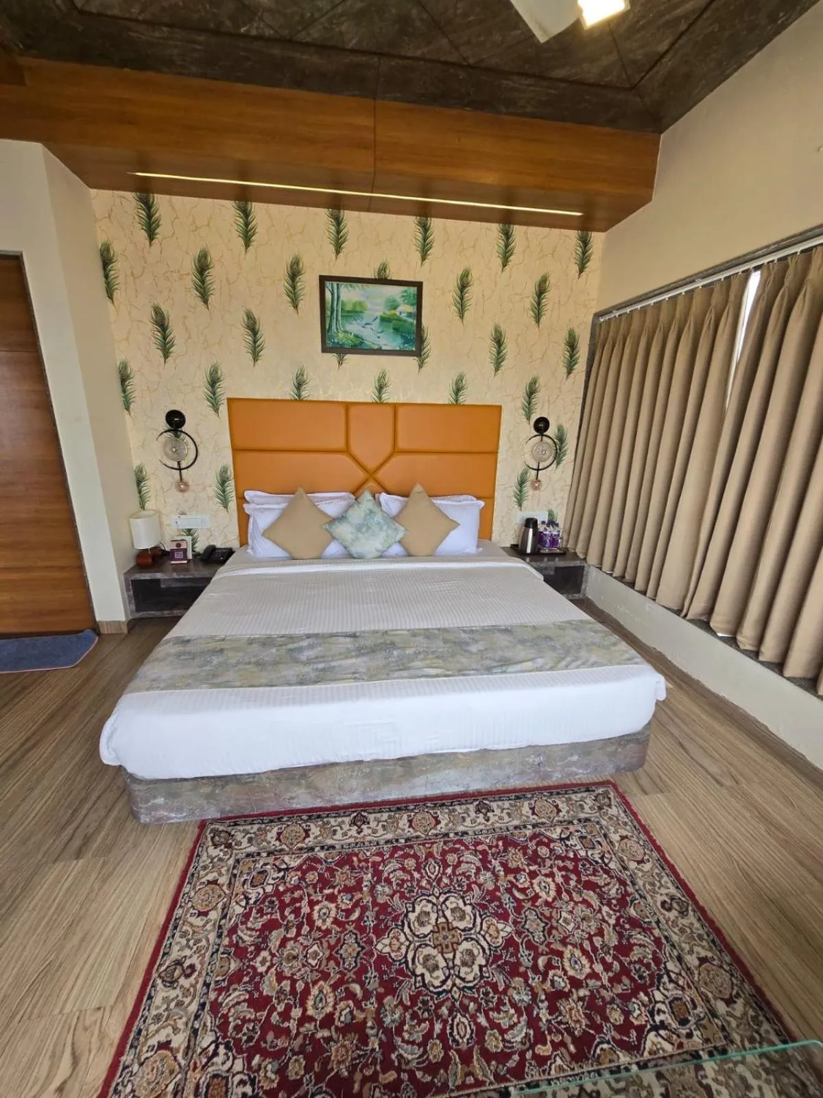 Photo of the whole room, Bed in HOTEL THE GRANDLADHUKARA