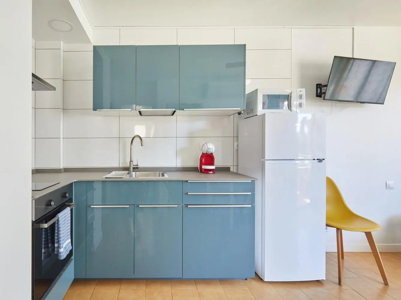Kitchen or kitchenette in Apartamentos Eldorado