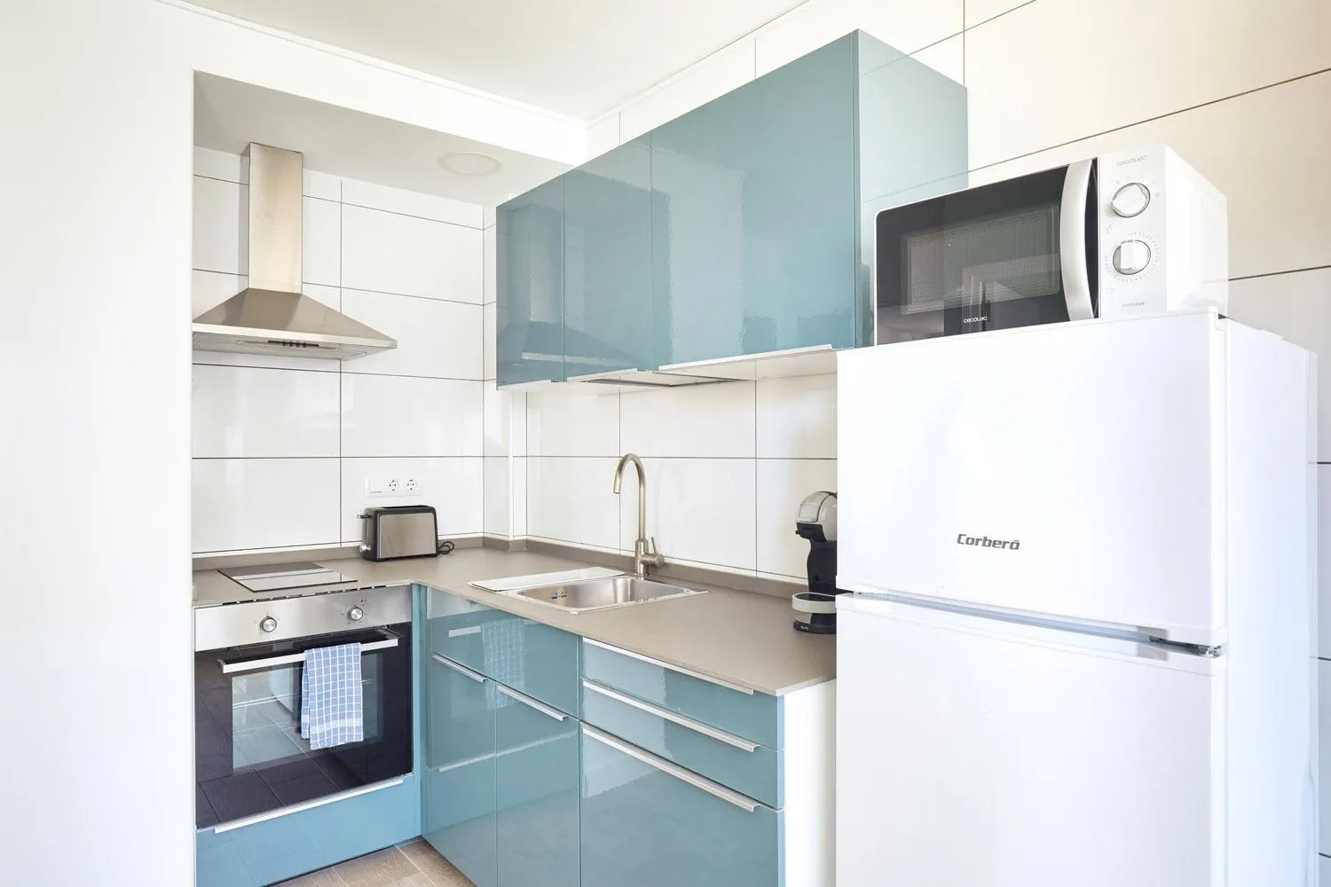 Kitchen or kitchenette in Apartamentos Eldorado