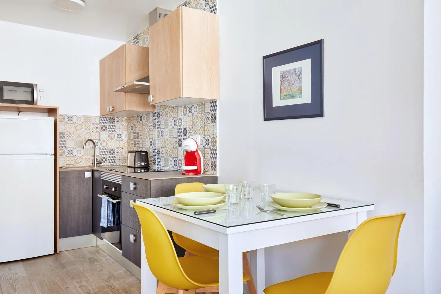 Kitchen or kitchenette in Apartamentos Eldorado