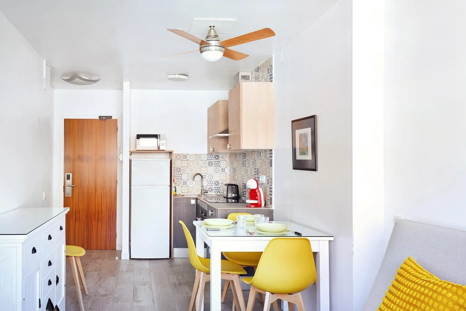 Kitchen or kitchenette in Apartamentos Eldorado