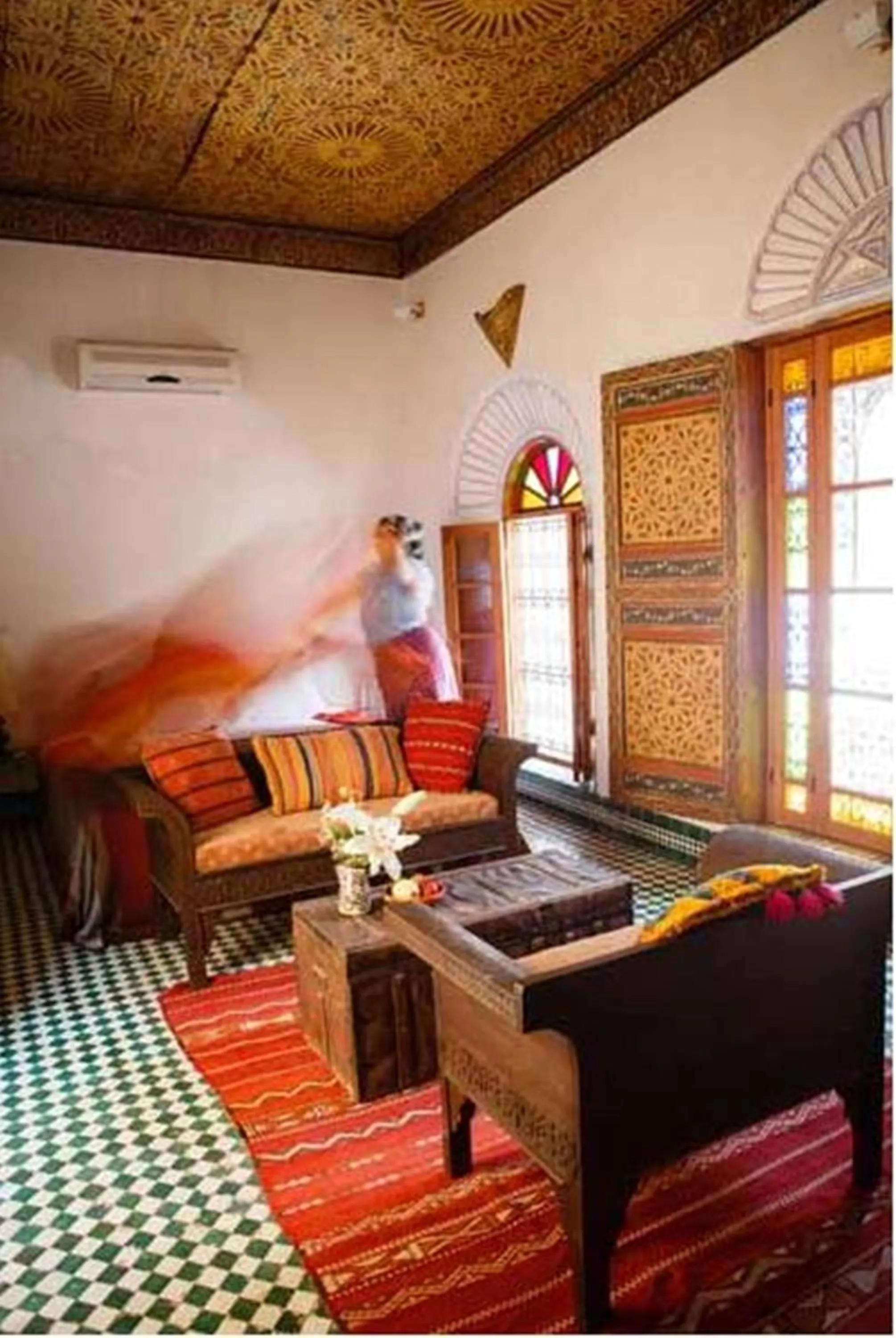 Decorative detail in Riad Idrissy