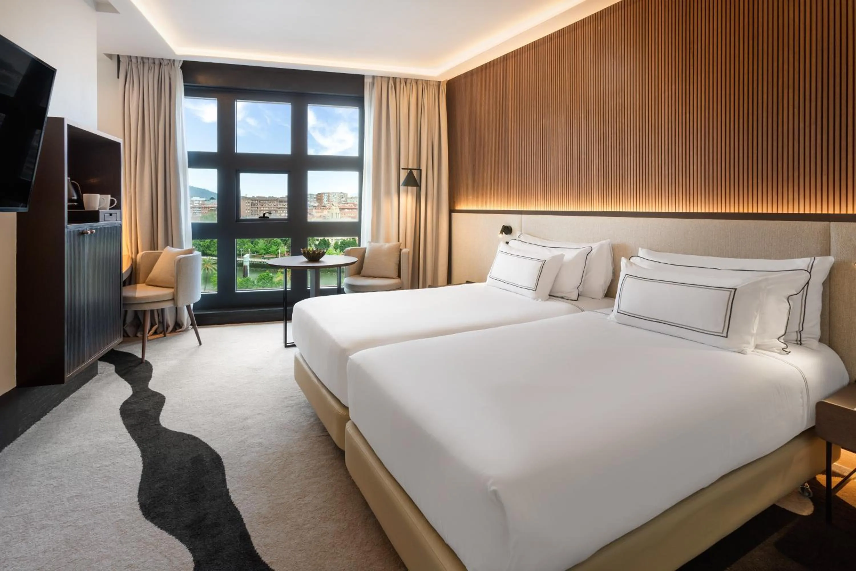 Bed in Hotel Meliá Bilbao