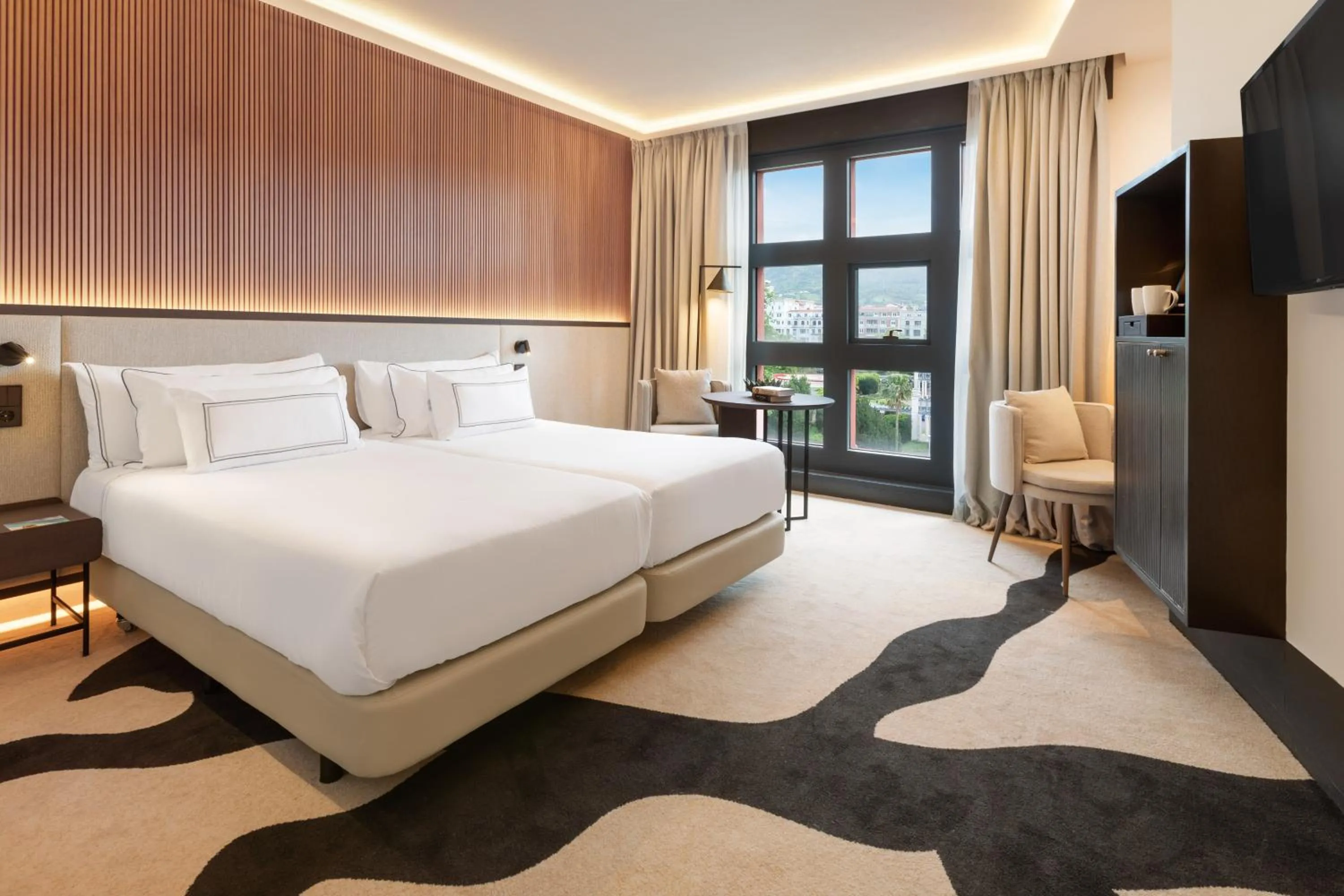 Bed in Hotel Meliá Bilbao