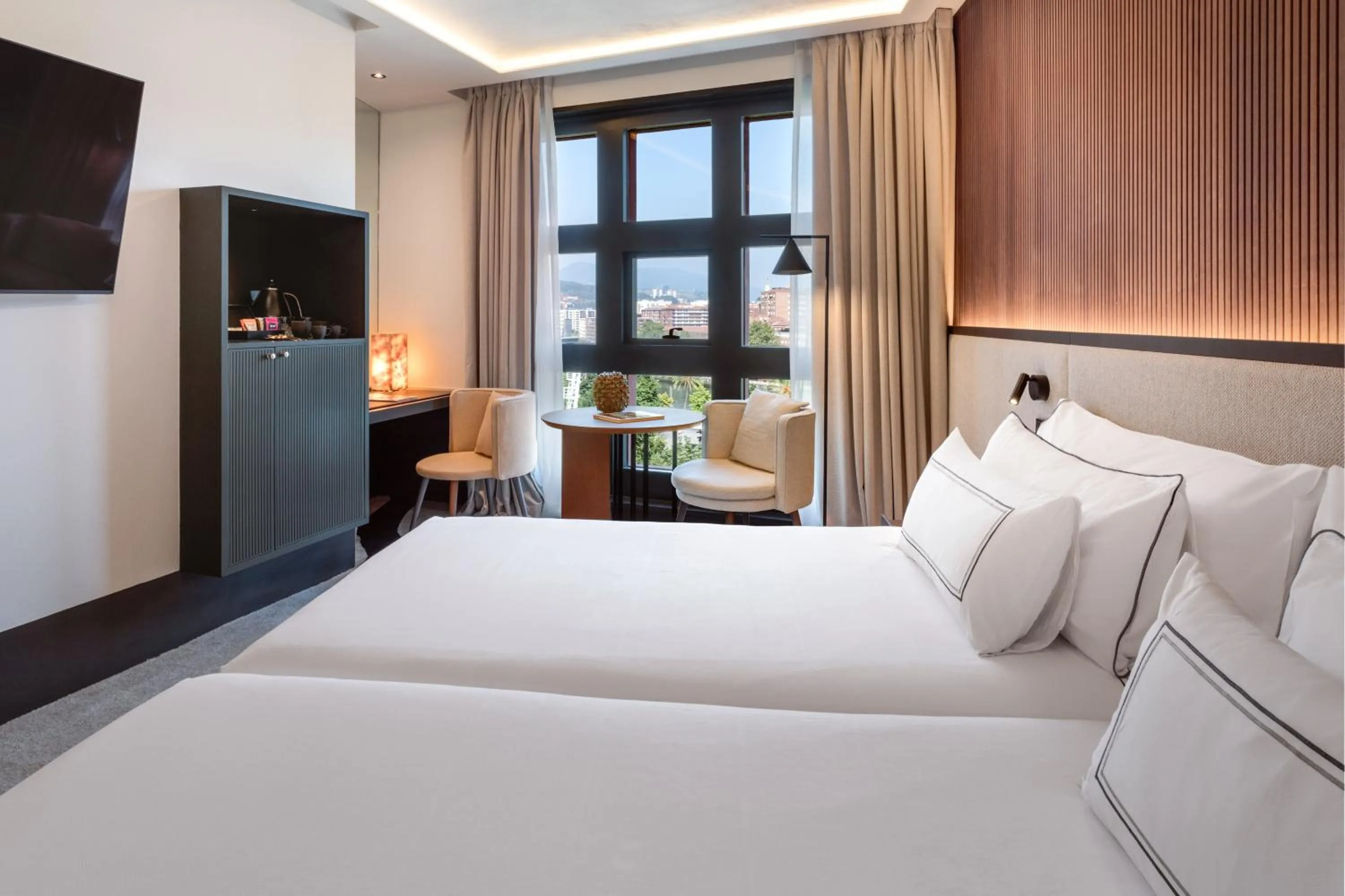 Bed in Hotel Meliá Bilbao