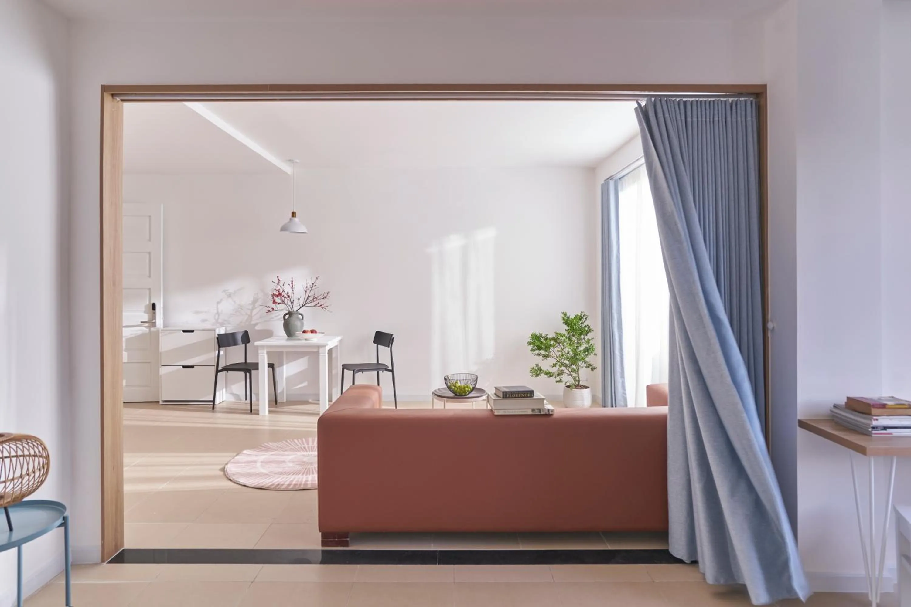 Photo of the whole room, Bed in M Village Living Nguyễn Văn Hưởng