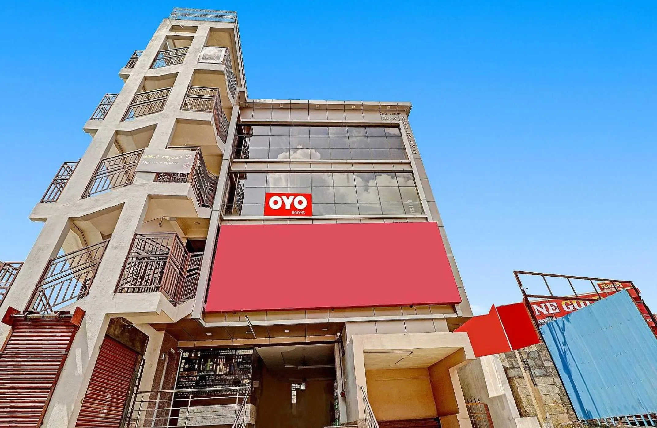 Facade/entrance in Hotel O GN Nelli Suites