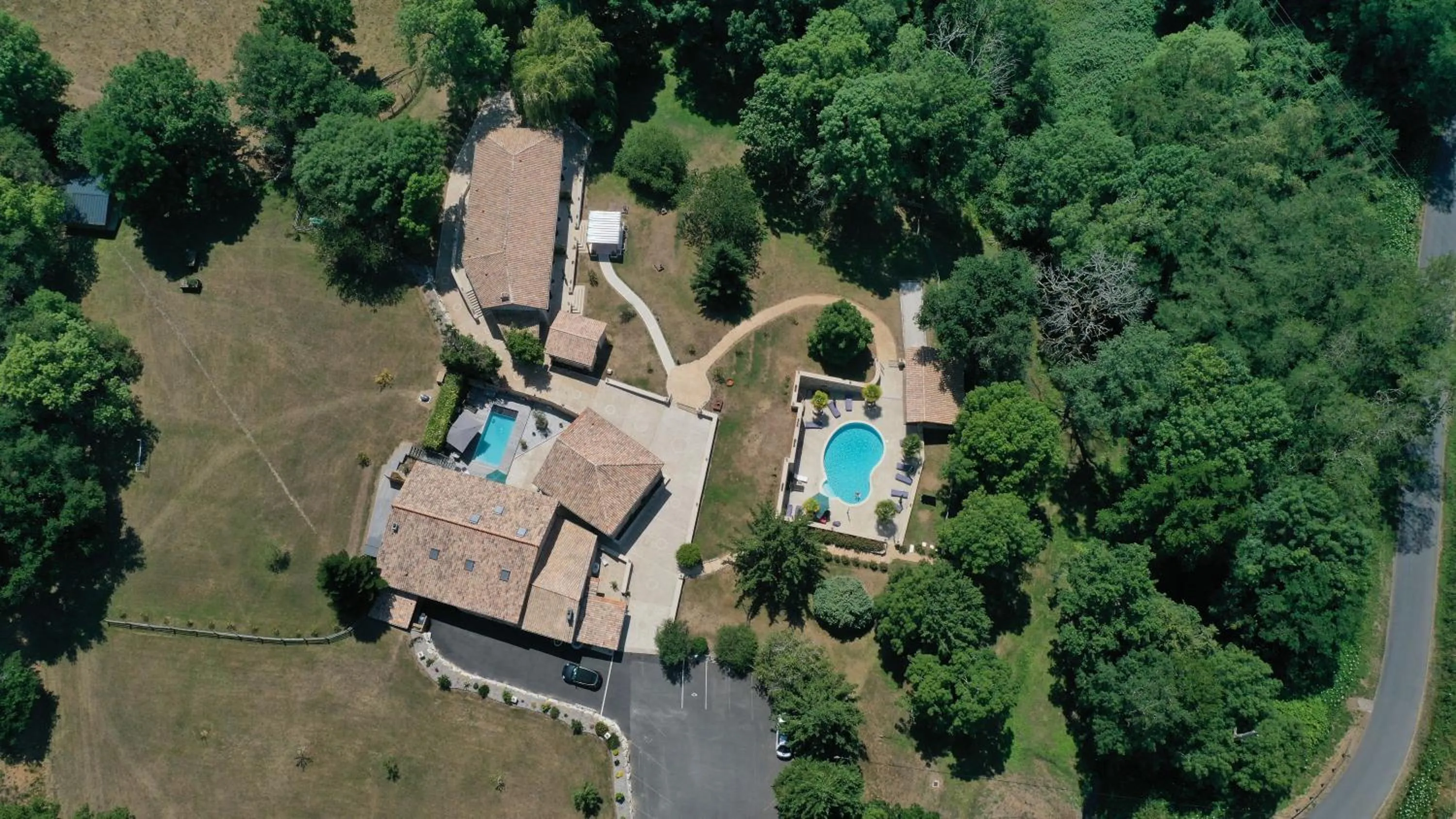 Bird's eye view in Domaine de Brise Bois - Chambres & Gîtes