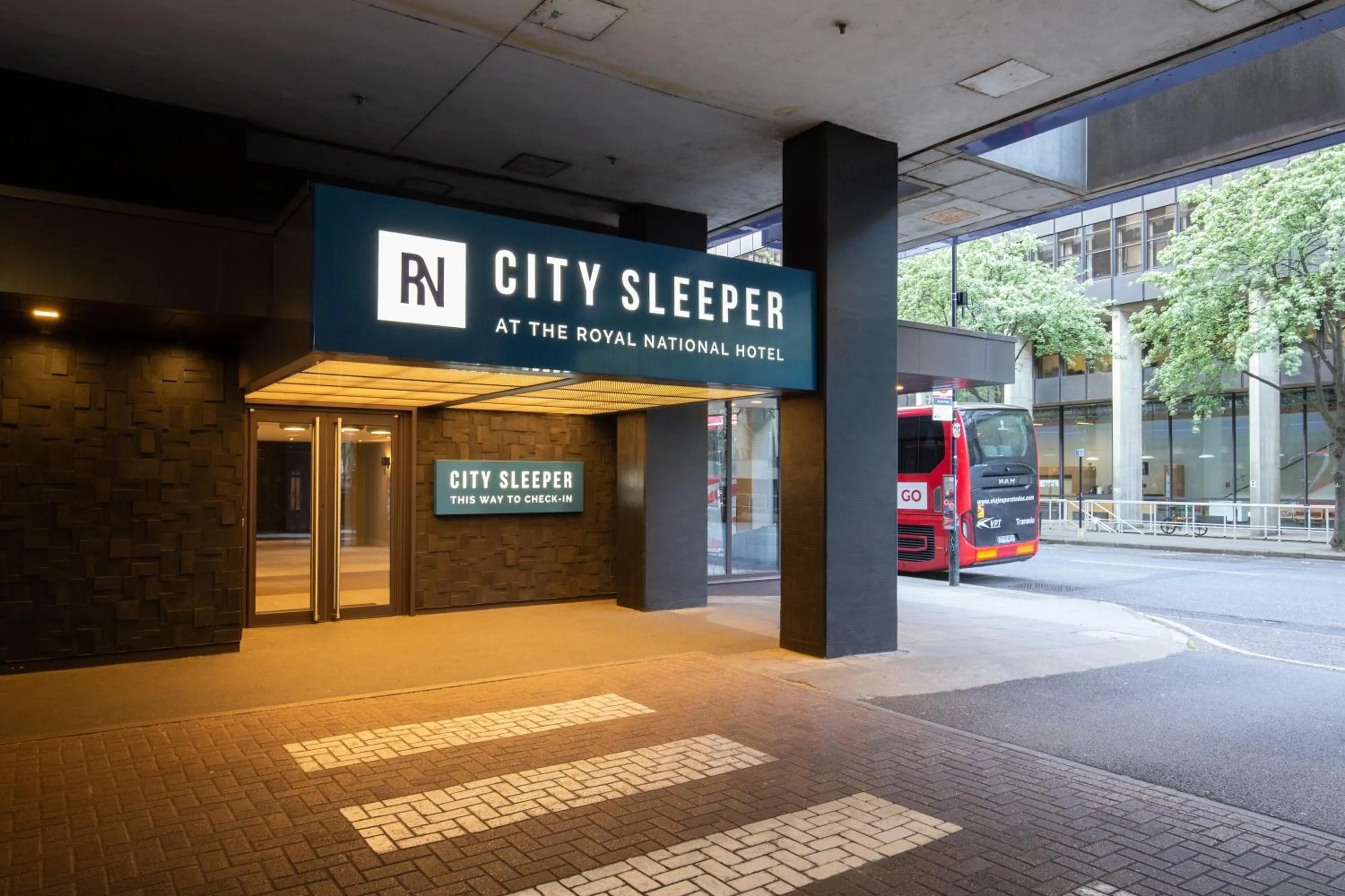 Property building in City Sleeper at Royal National Hotel