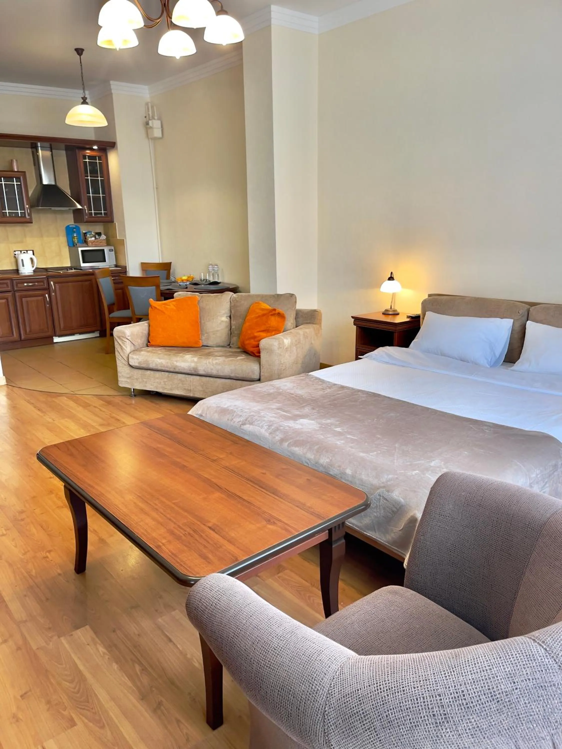 Bed in Arcada Apartments