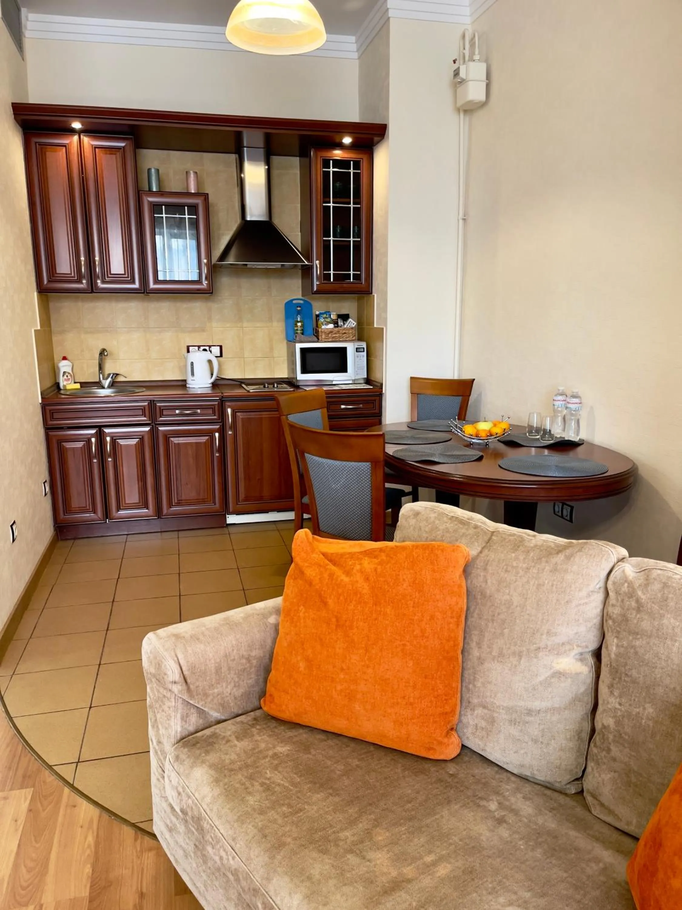 Kitchen or kitchenette in Arcada Apartments