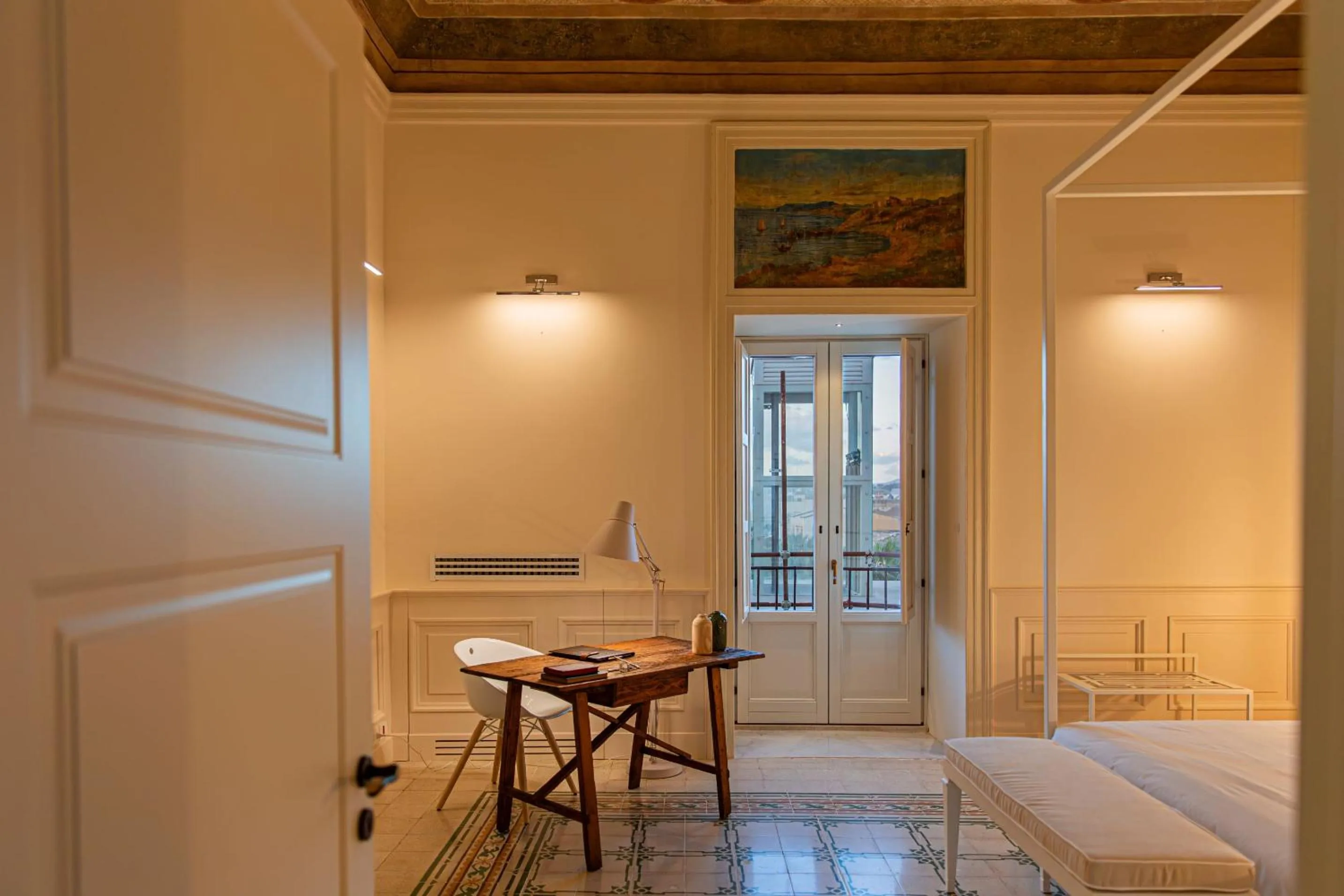 Bed in Costamante Suites & Spa