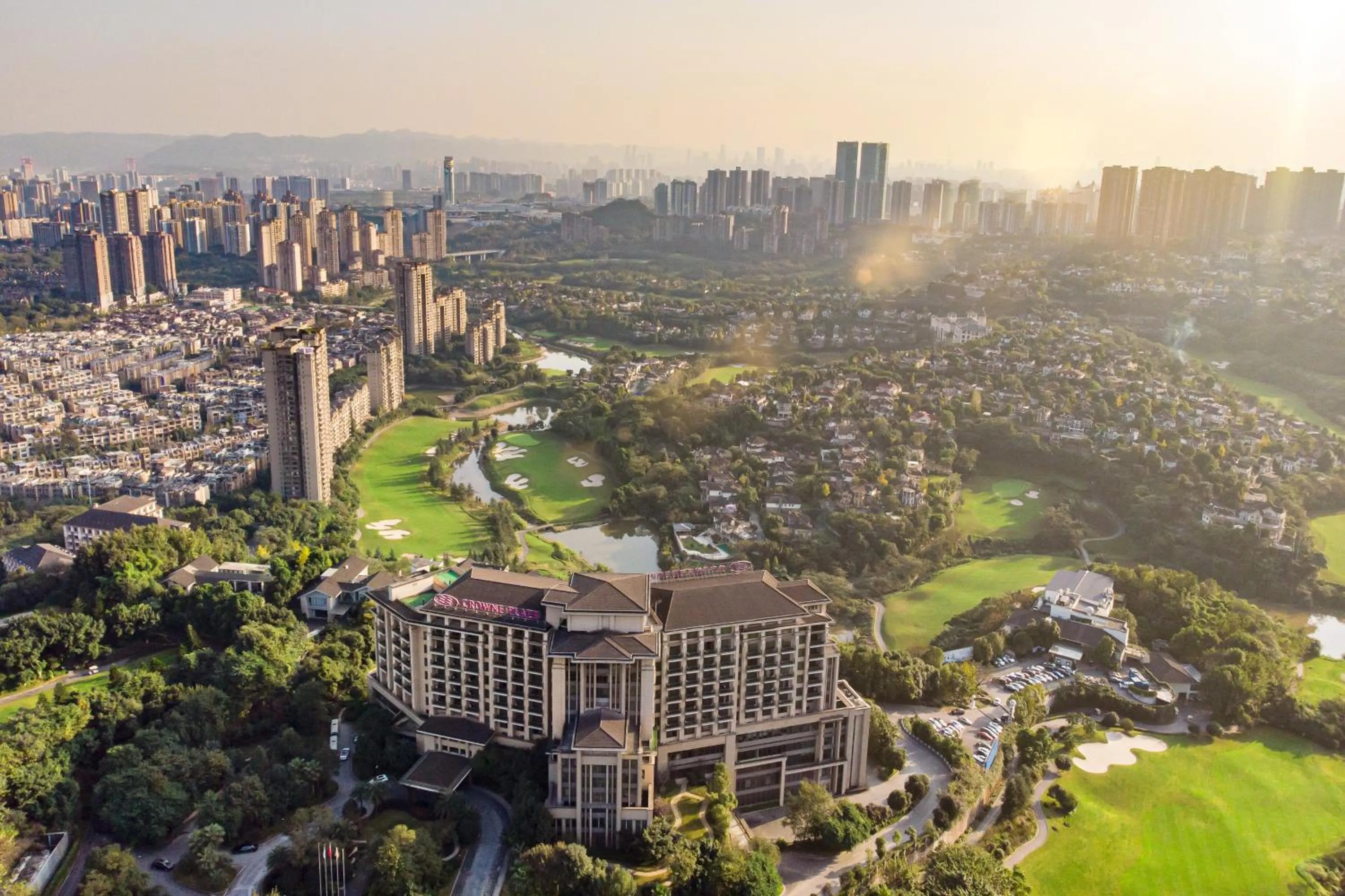 Property building in Crowne Plaza Chongqing New North Zone by IHG