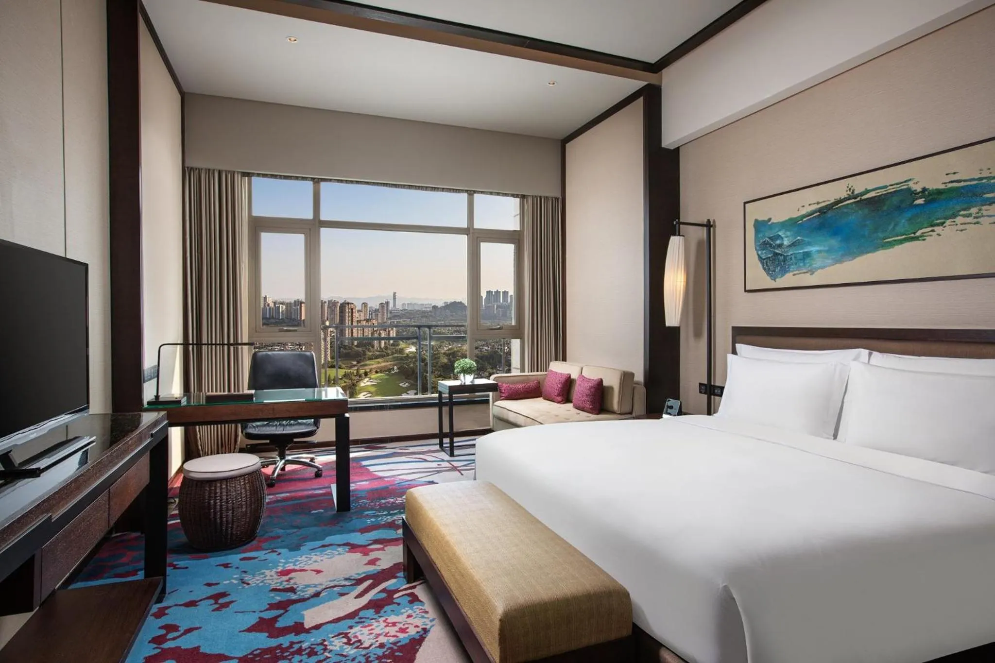 Photo of the whole room, Bed in Crowne Plaza Chongqing New North Zone by IHG