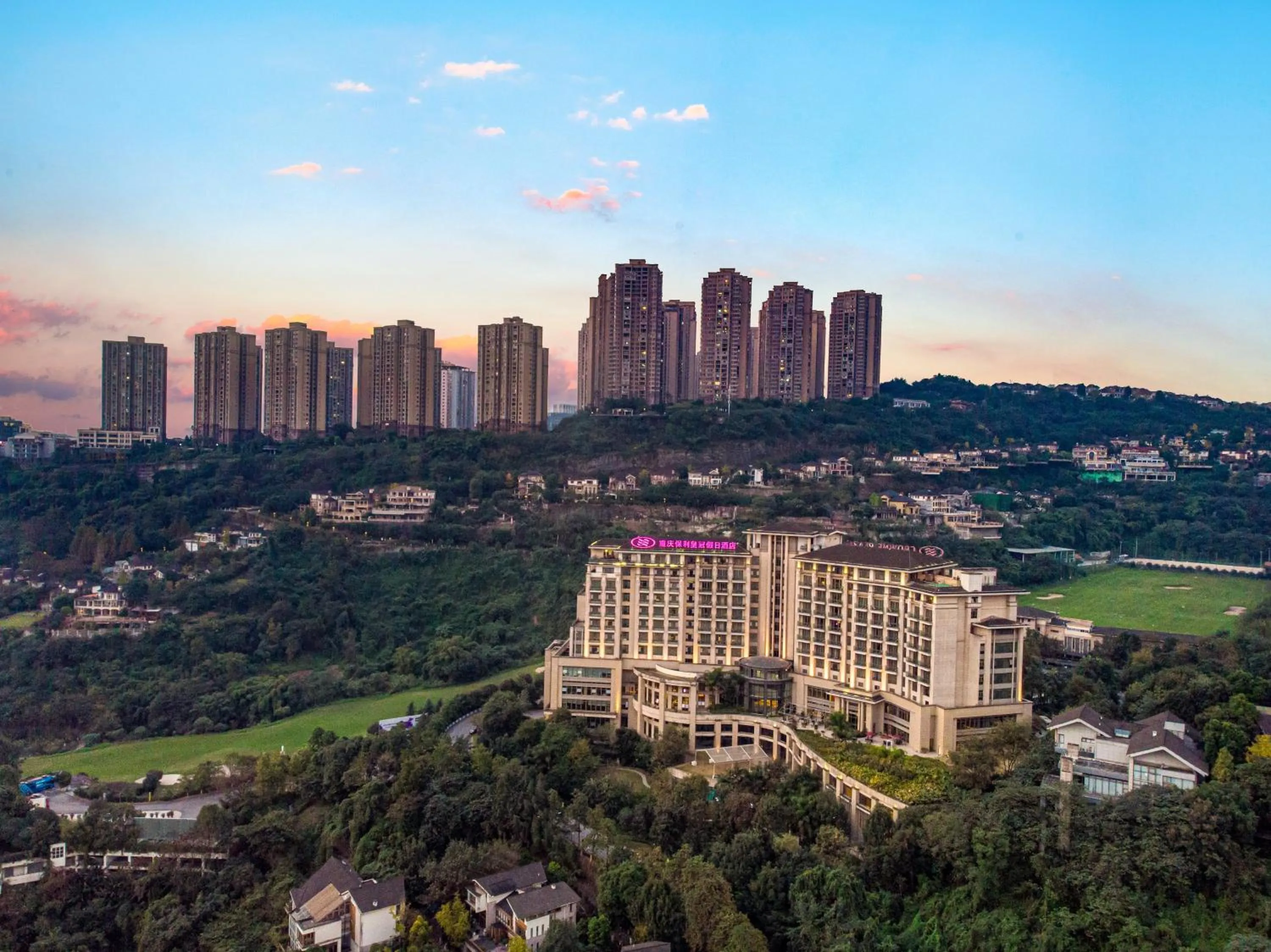 Property building in Crowne Plaza Chongqing New North Zone by IHG