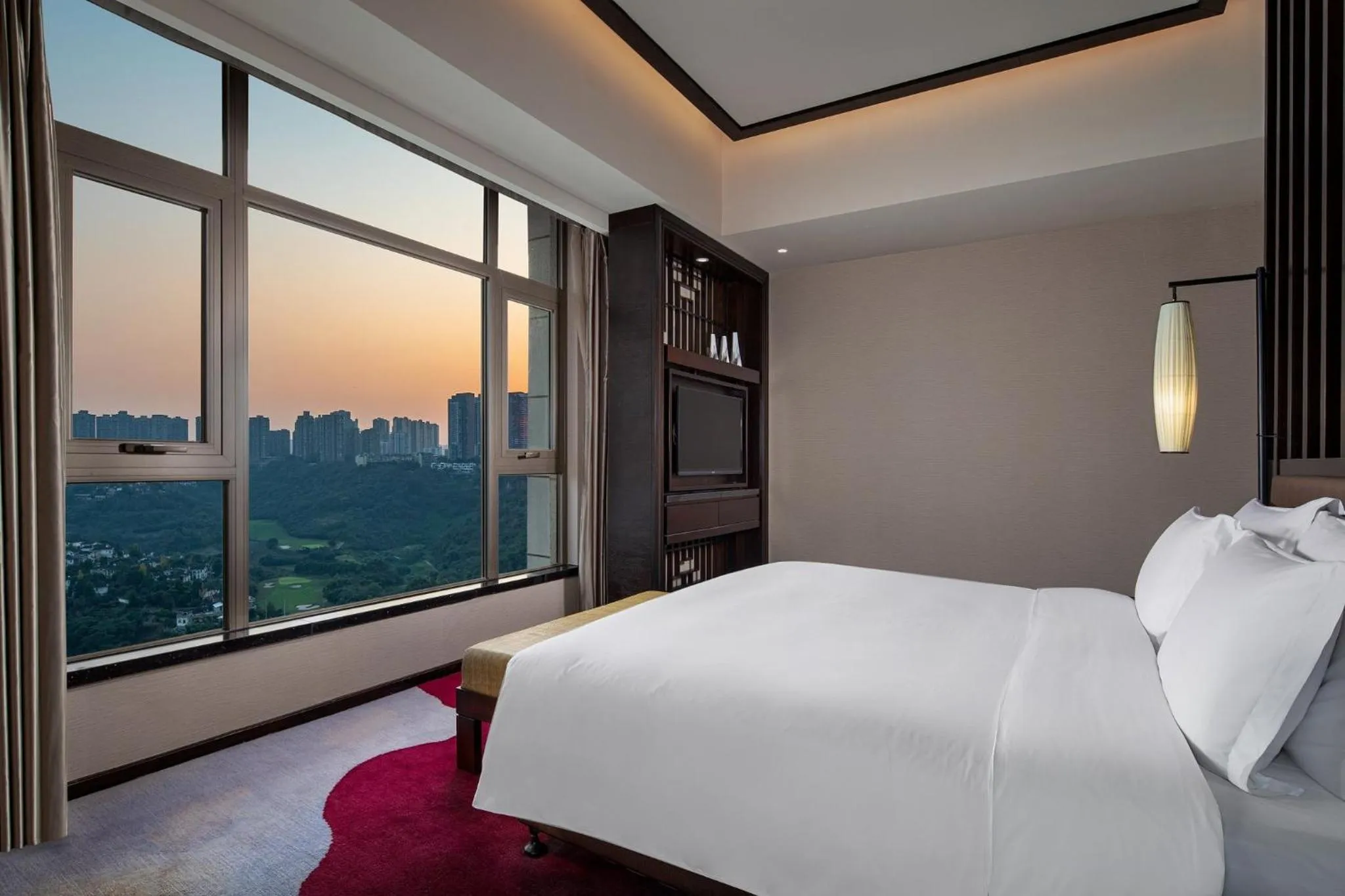 Photo of the whole room, Bed in Crowne Plaza Chongqing New North Zone by IHG