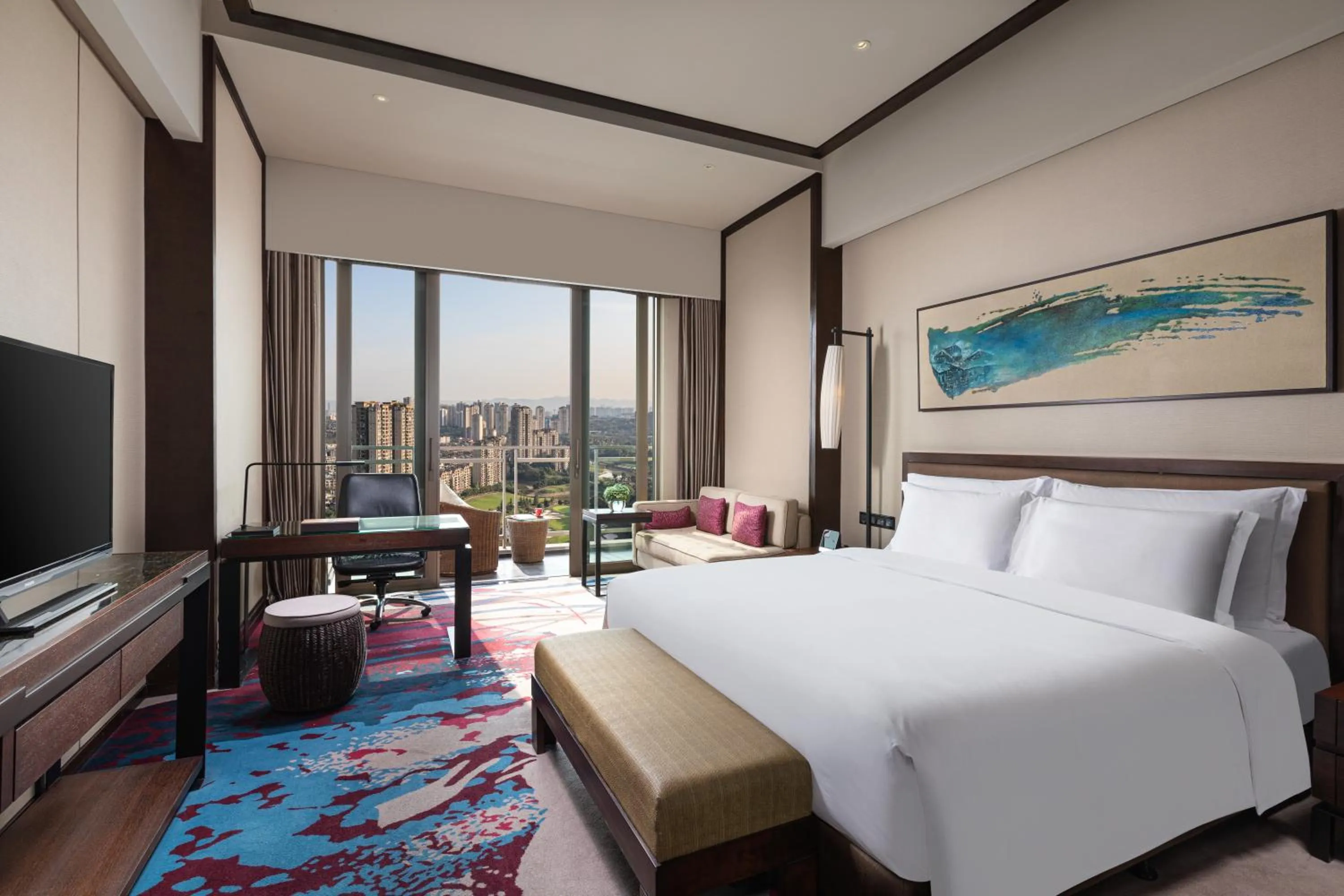 Bed in Crowne Plaza Chongqing New North Zone by IHG