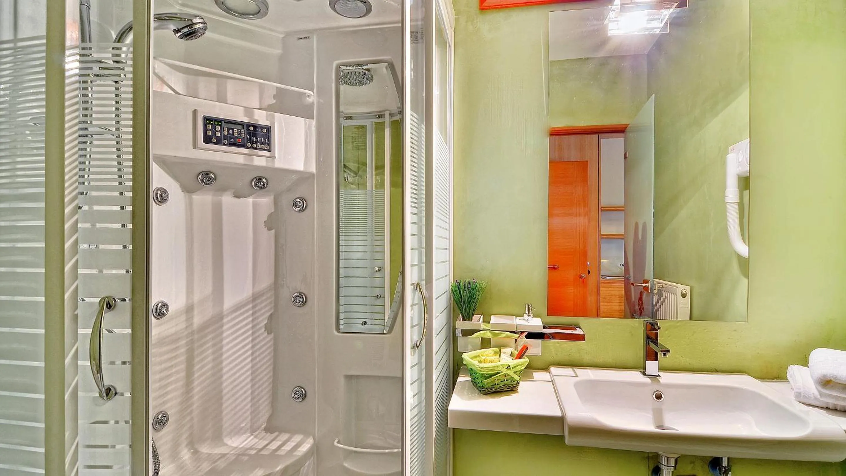 Shower in Dilofo Hotel Luxury Suites