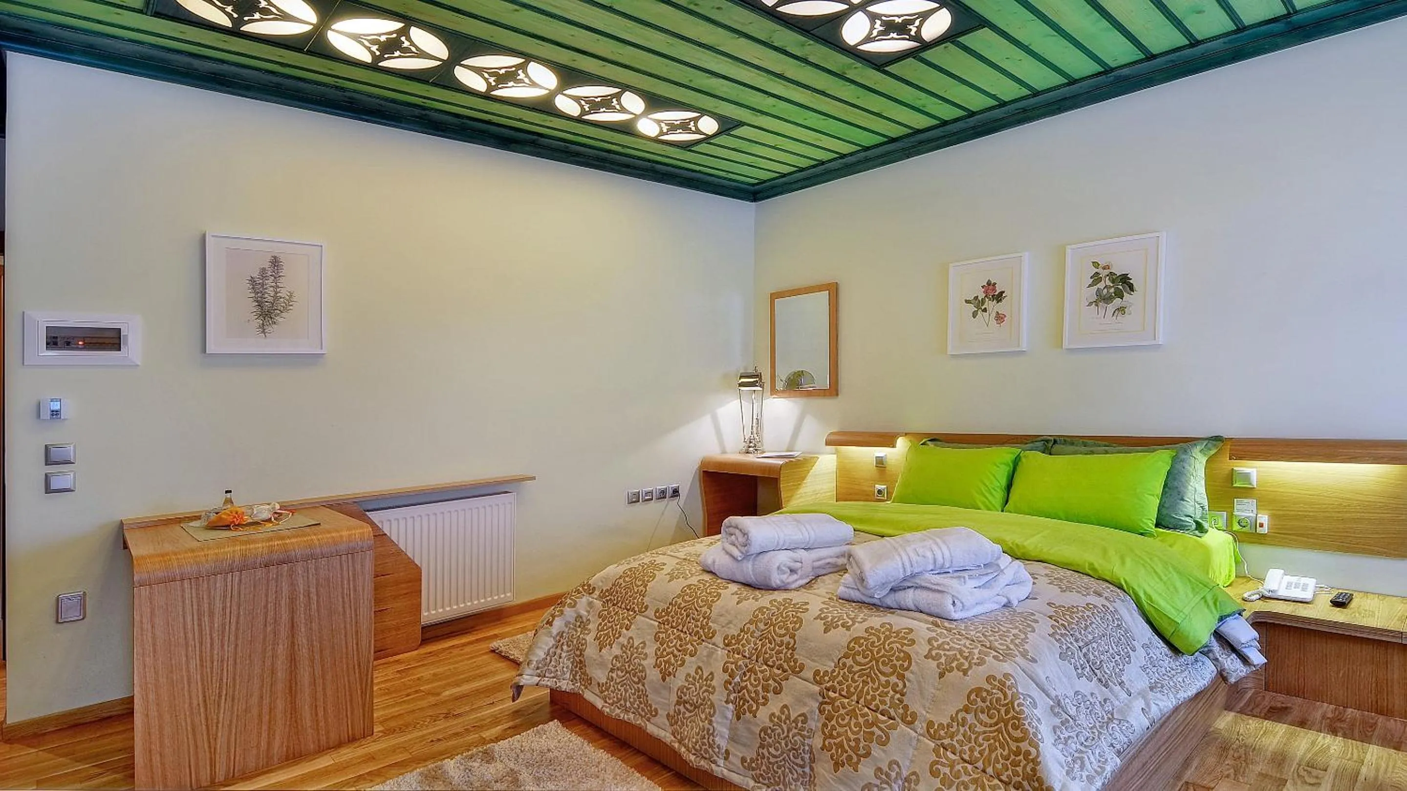 Bed in Dilofo Hotel Luxury Suites