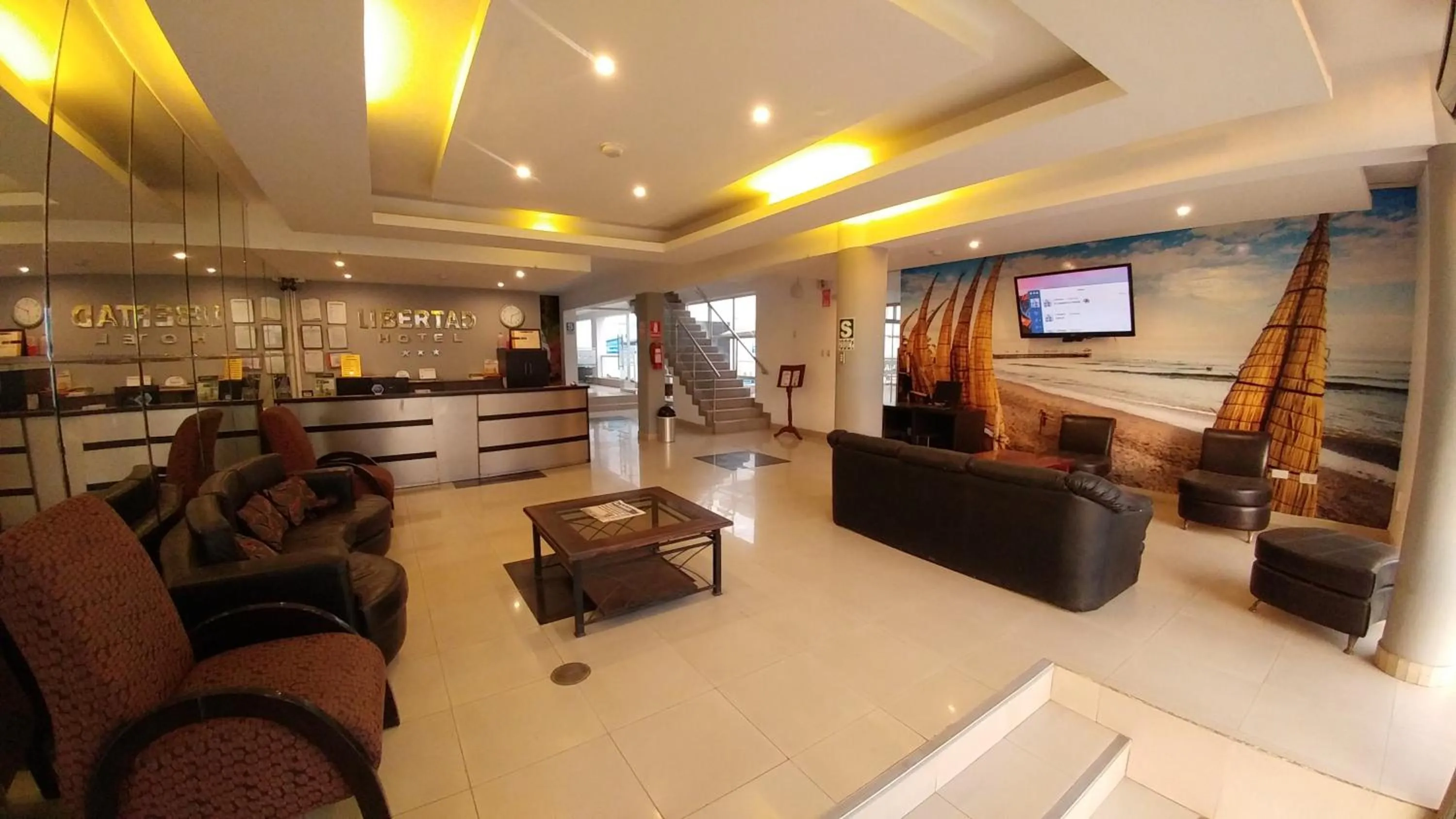 Lobby or reception in Libertad Hotel