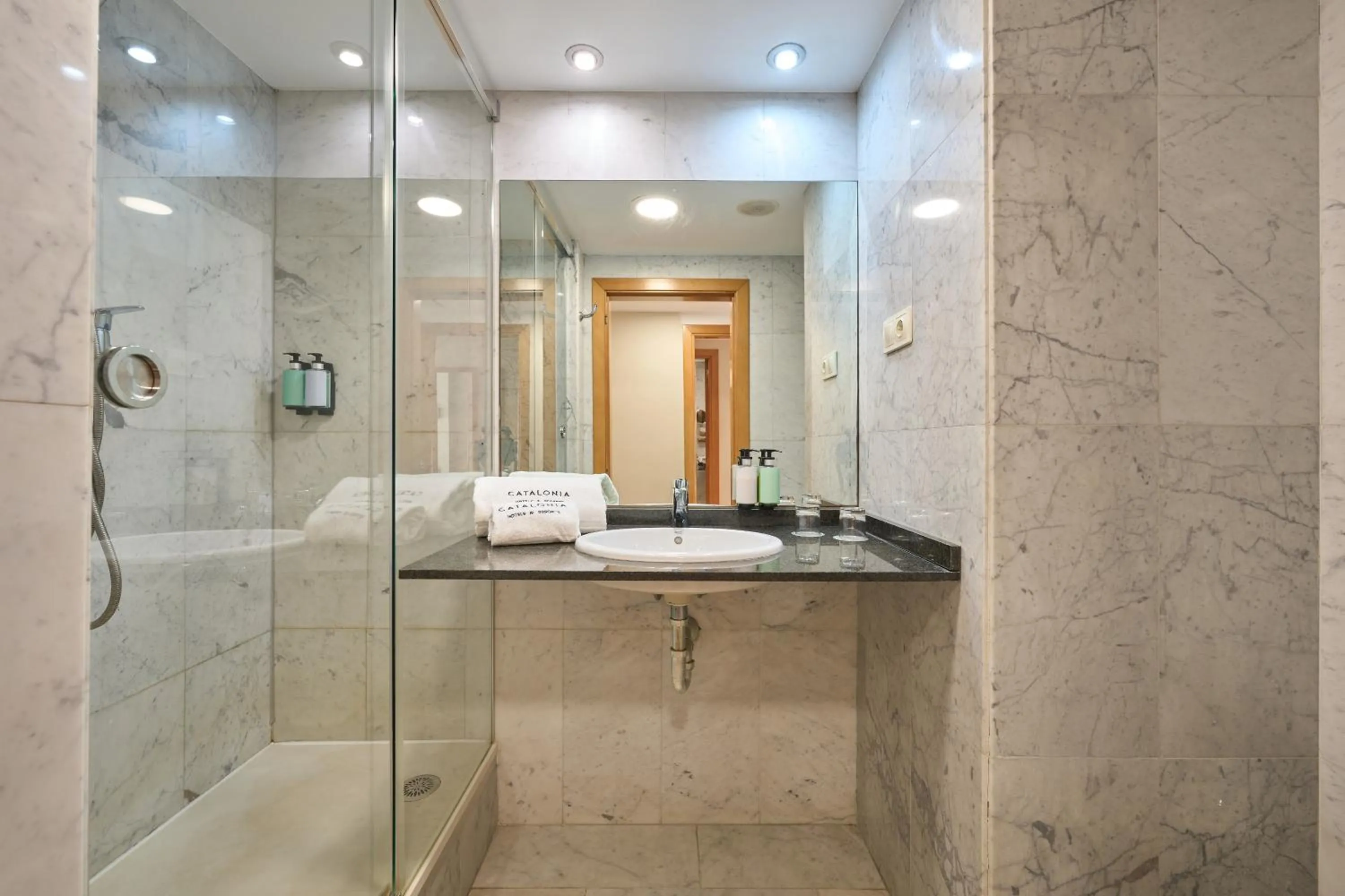 Shower in Catalonia Barcelona Beach