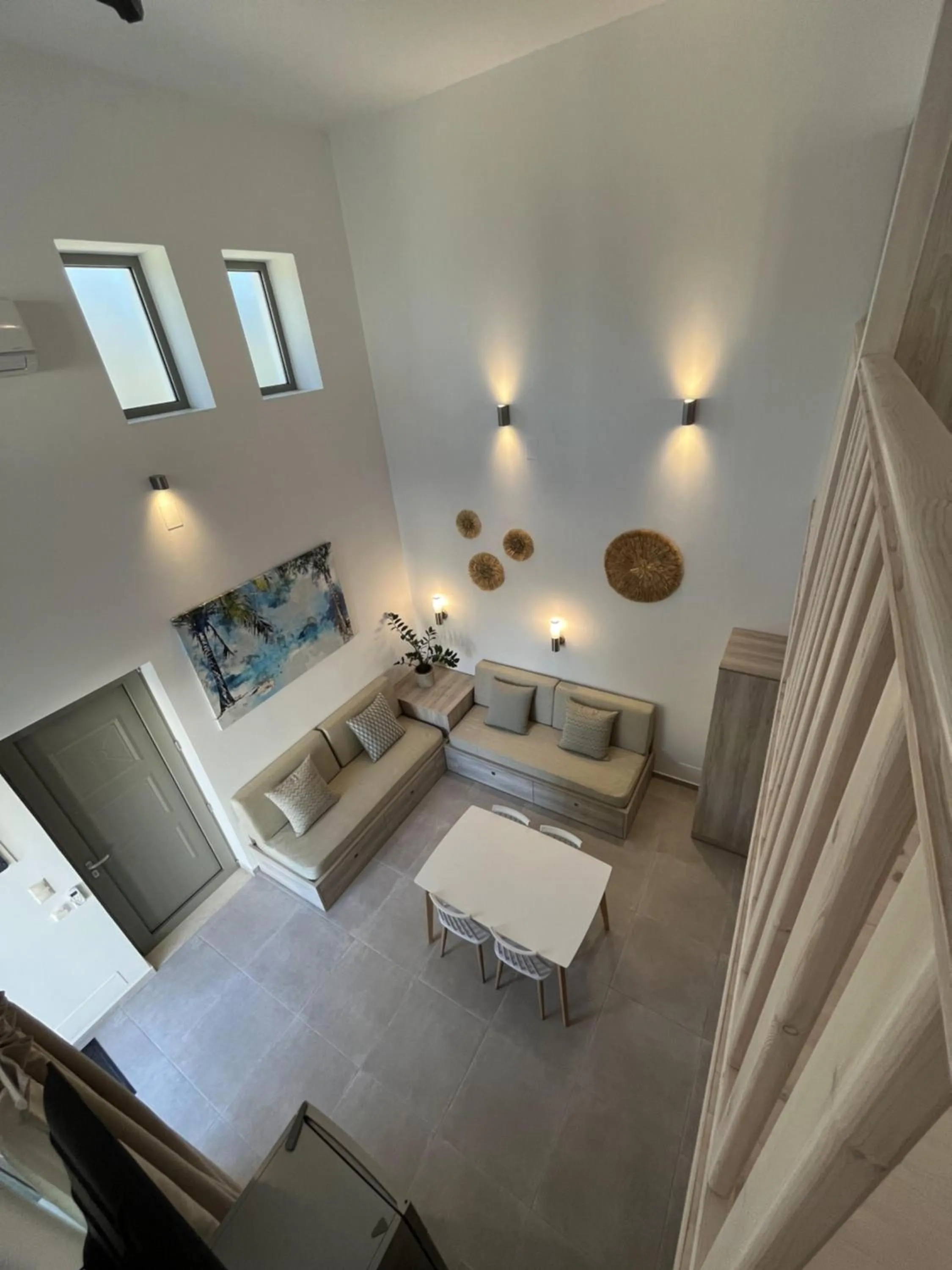 Living room, Bed in Matala Prime Villas