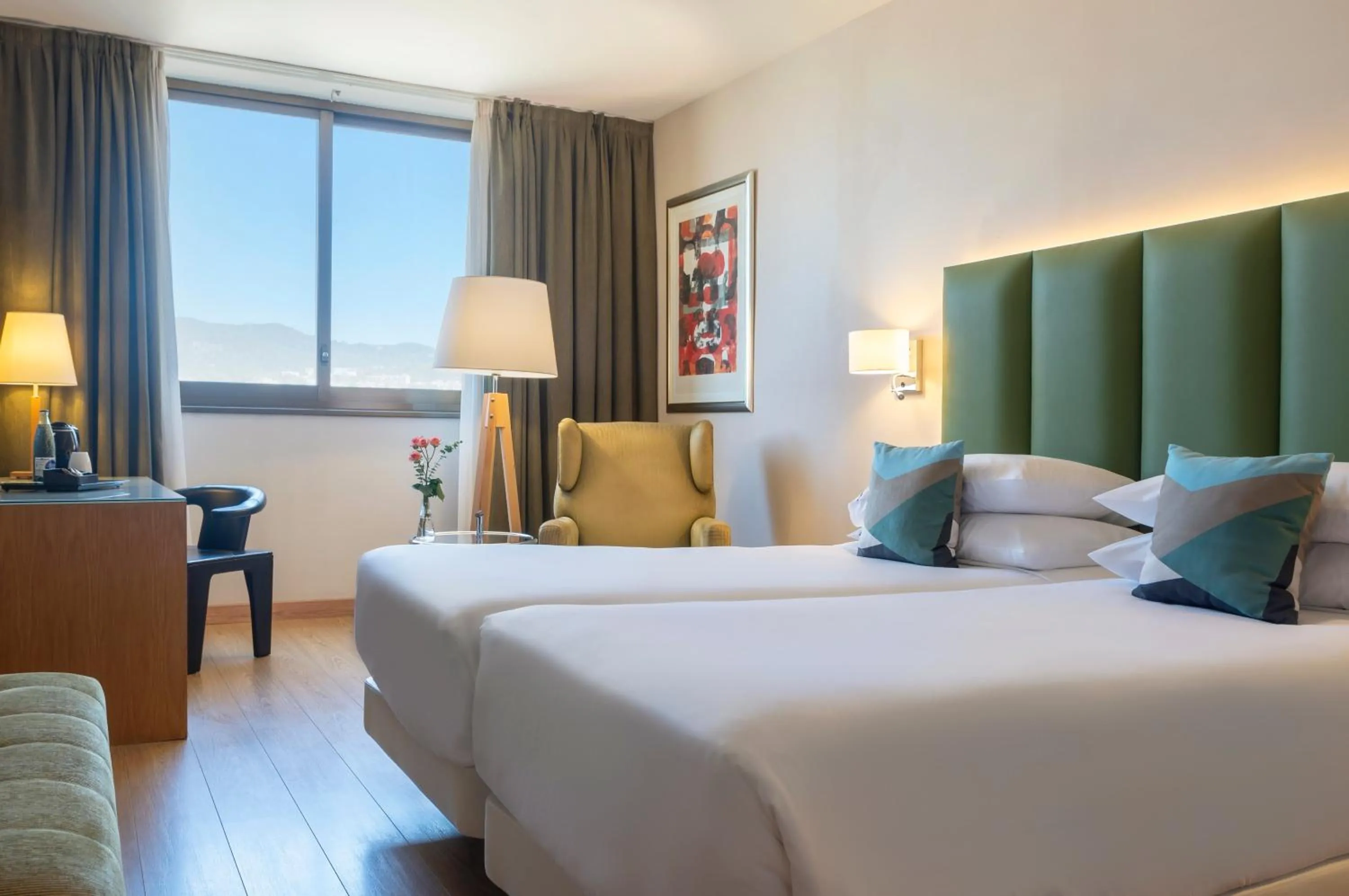 Bed in Hesperia Barcelona Sant Just