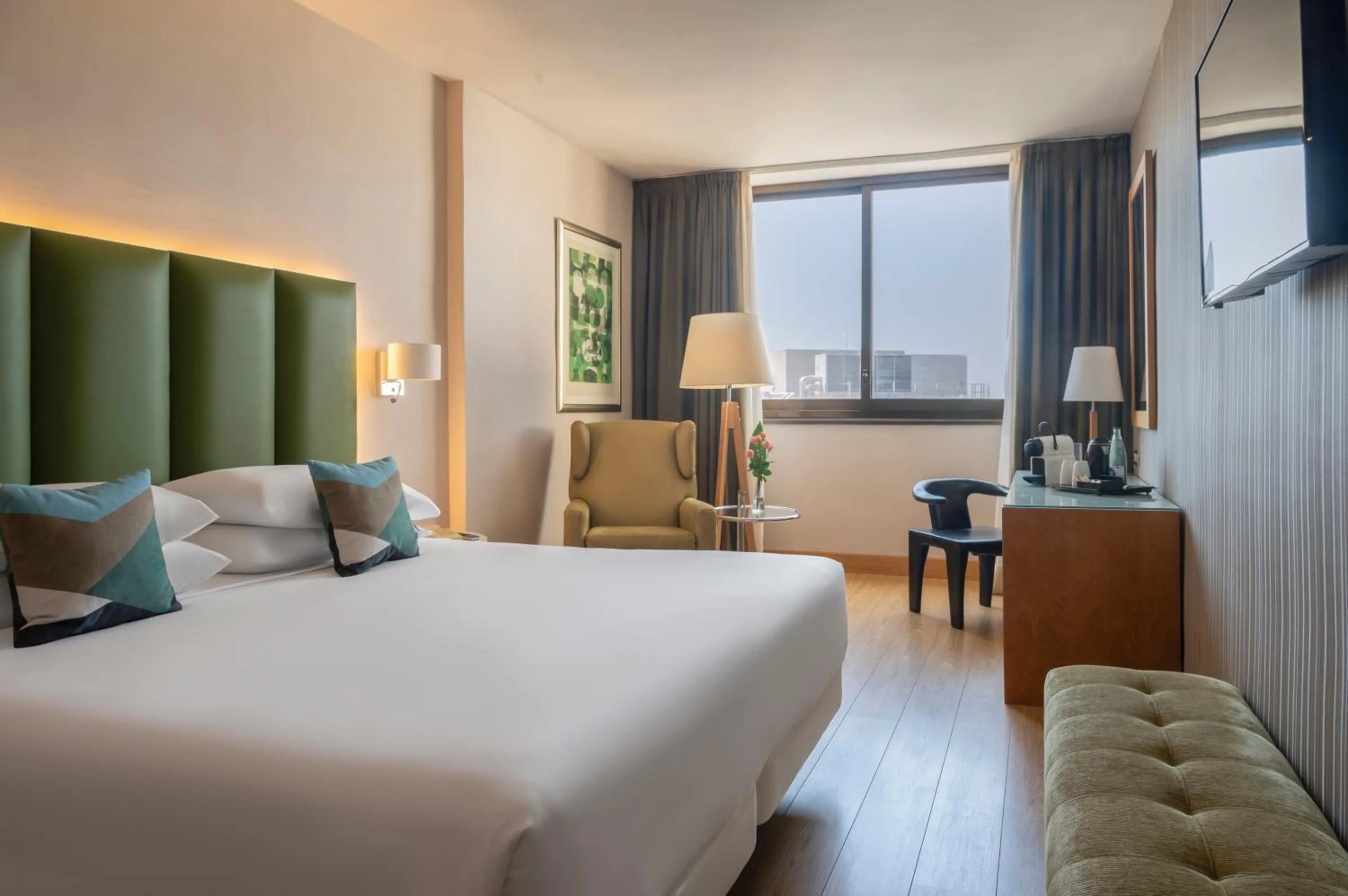 Bed in Hesperia Barcelona Sant Just