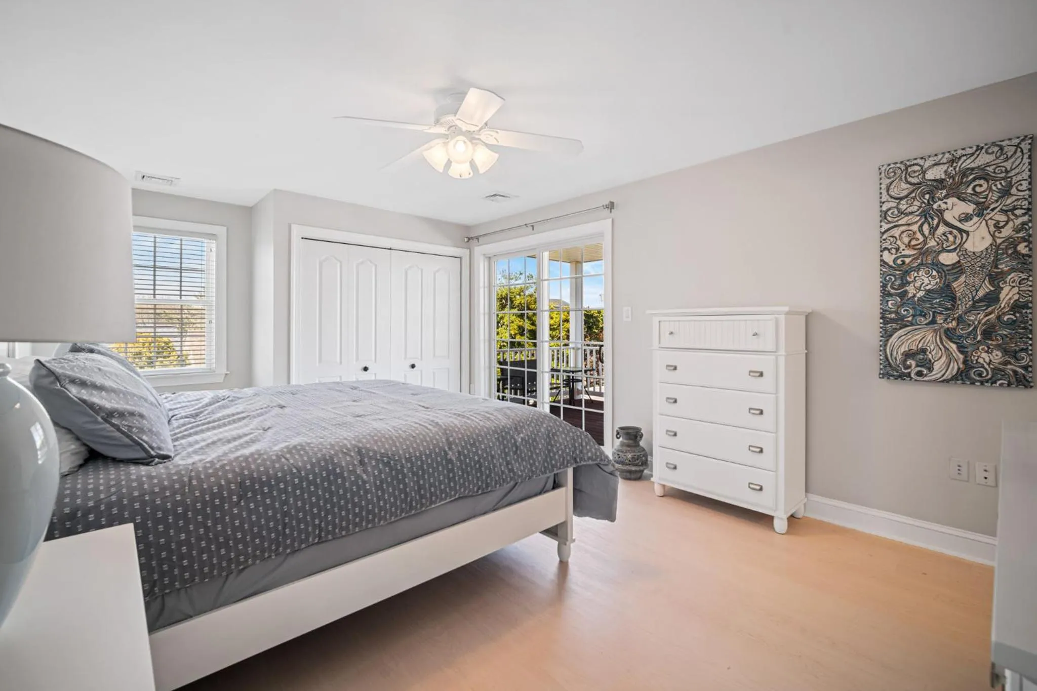Bedroom, Bed in Exquisitely Large Home Block and a half to Beach