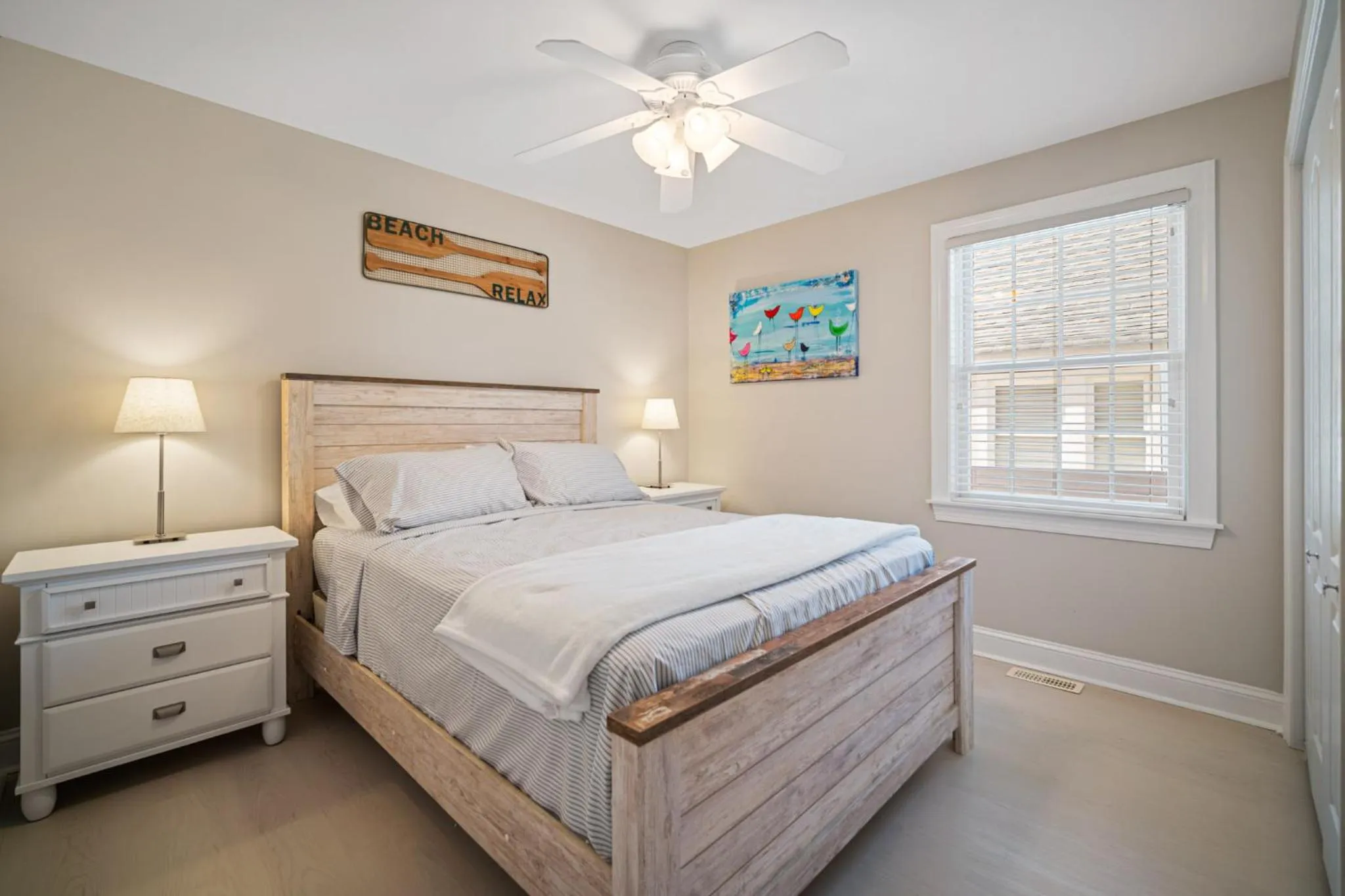 Bedroom, Bed in Exquisitely Large Home Block and a half to Beach