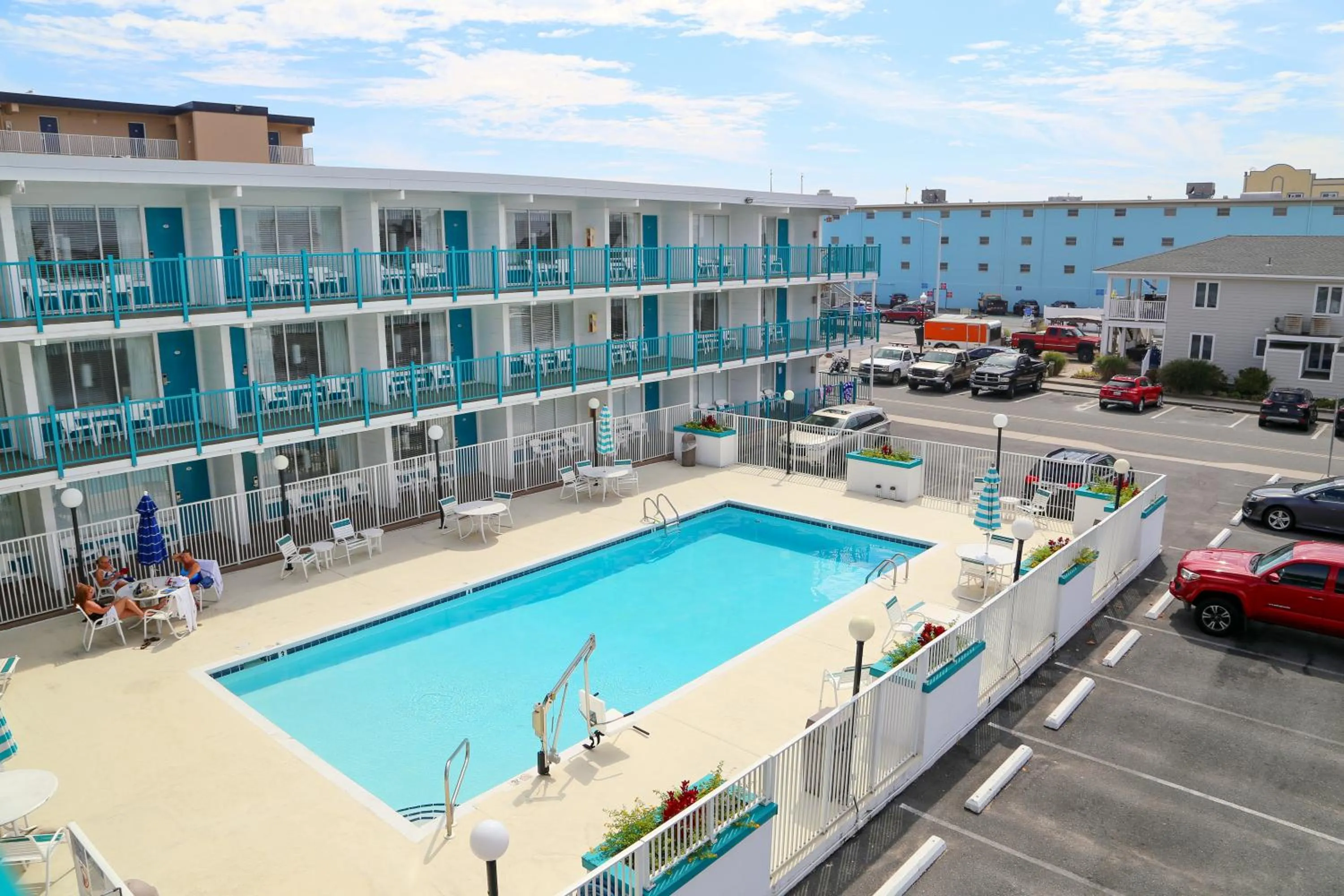Pool view in Dunes Suites Oceanfront