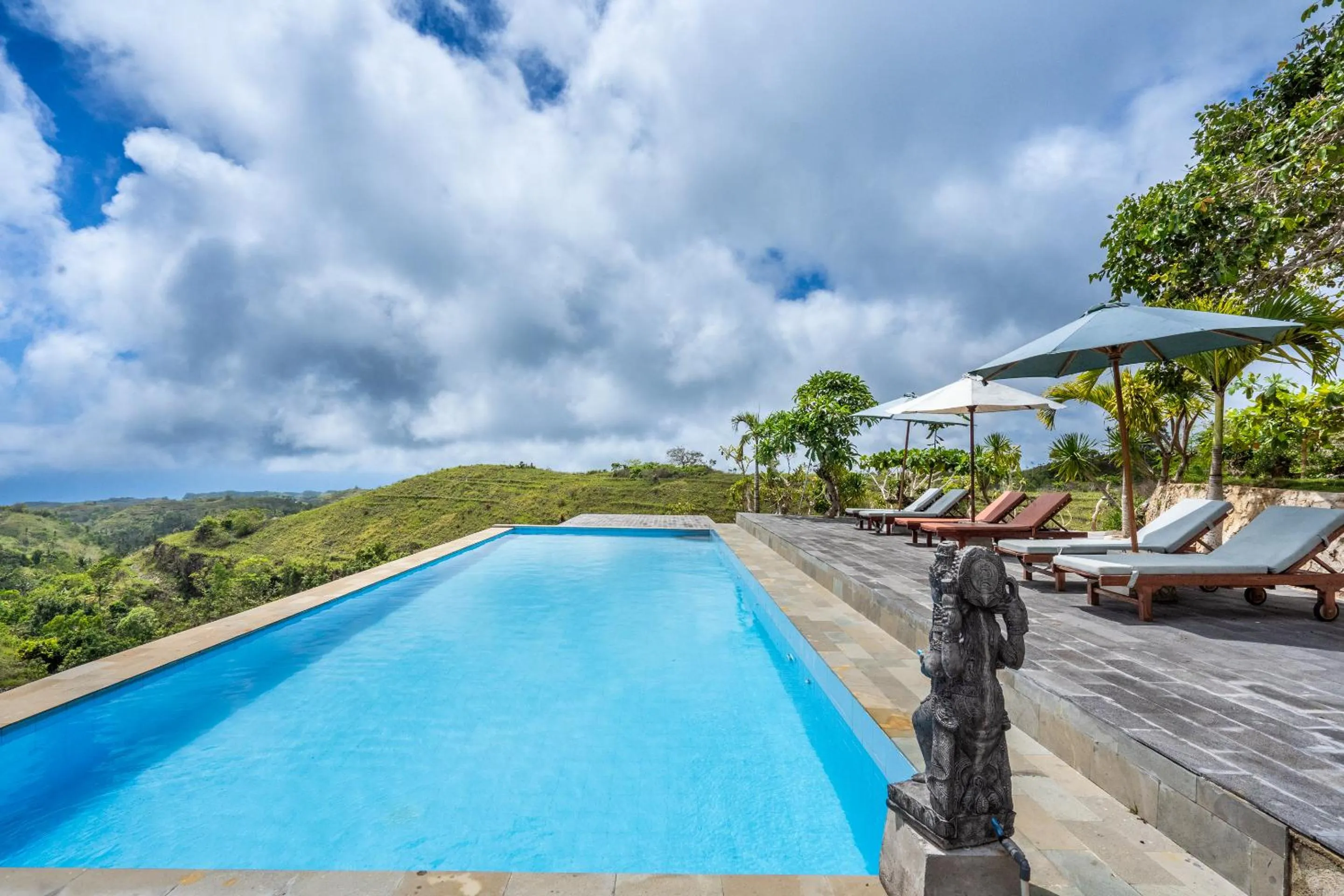 Natural landscape in Pini Sentana Village Nusa Penida