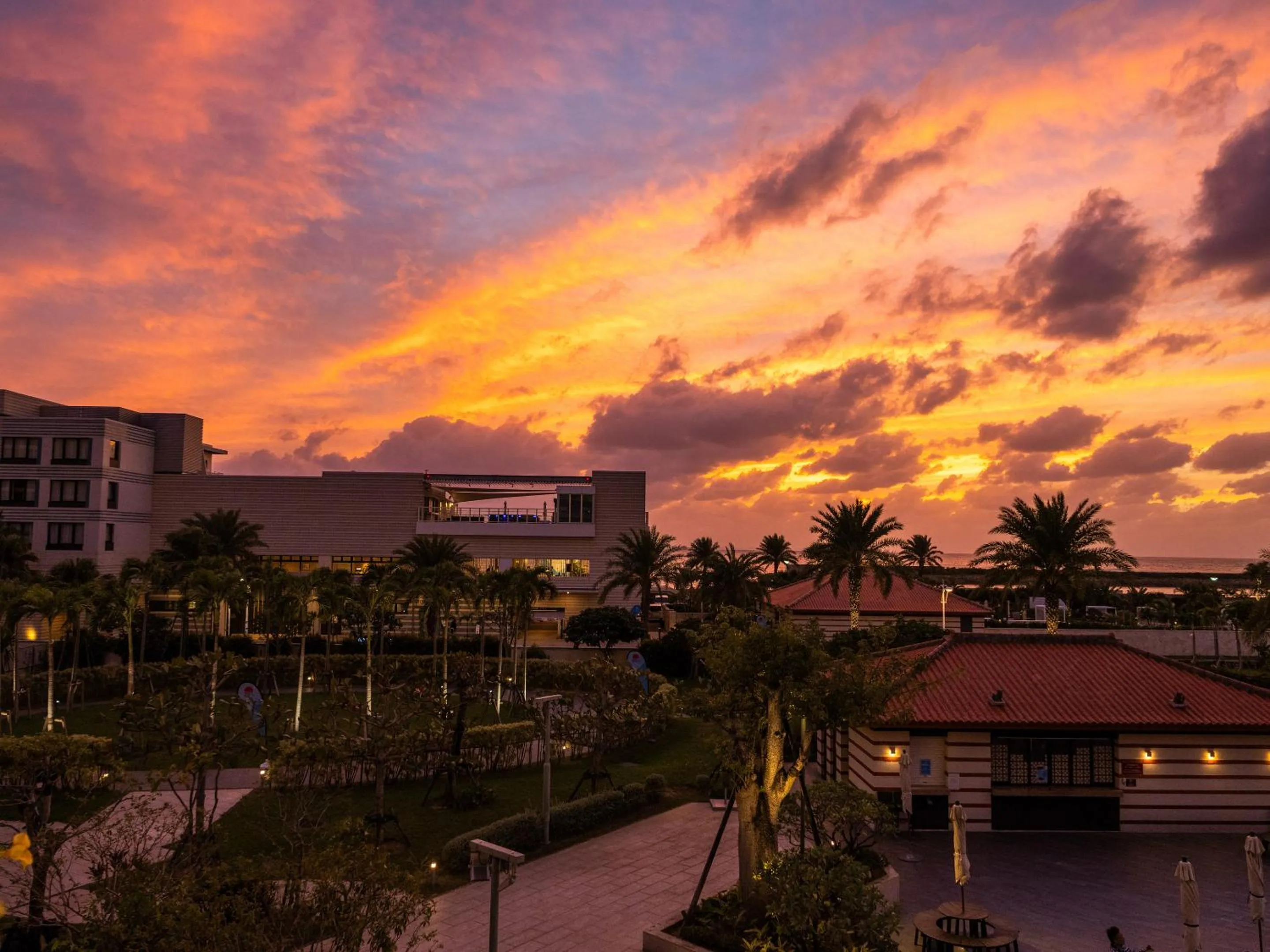 Property building in Hilton Okinawa Chatan Resort