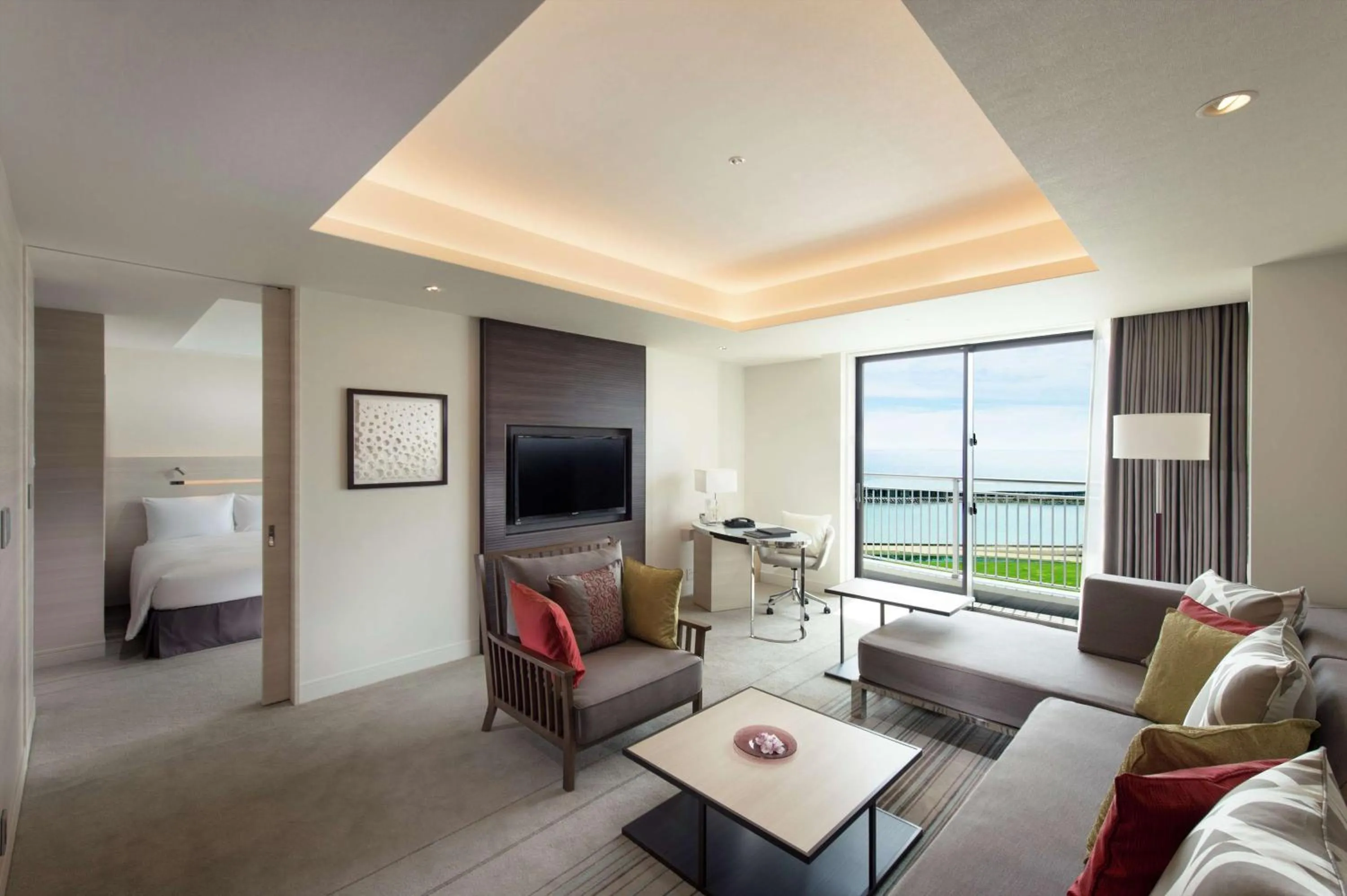 Living room in Hilton Okinawa Chatan Resort