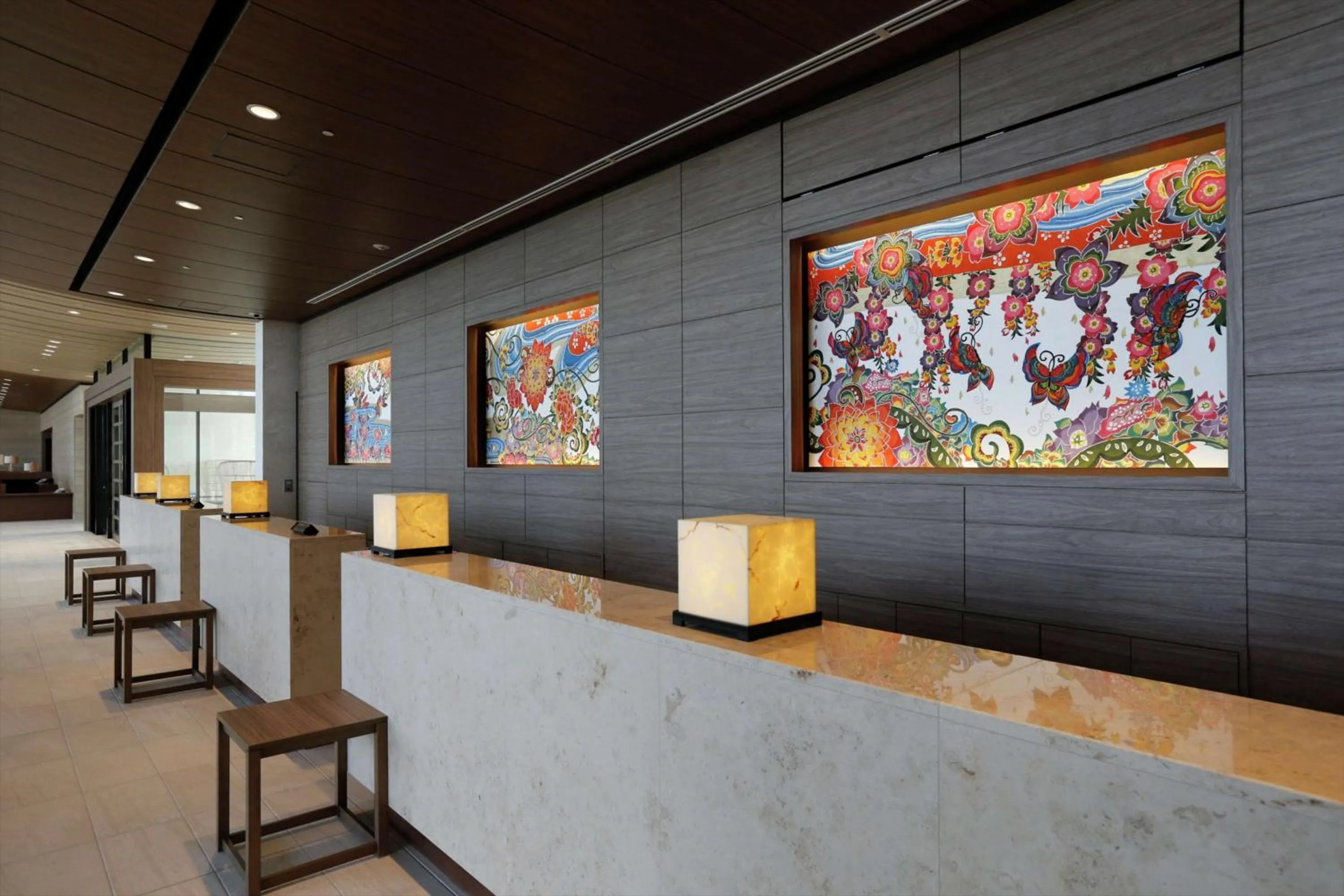 Lobby or reception in Hilton Okinawa Chatan Resort