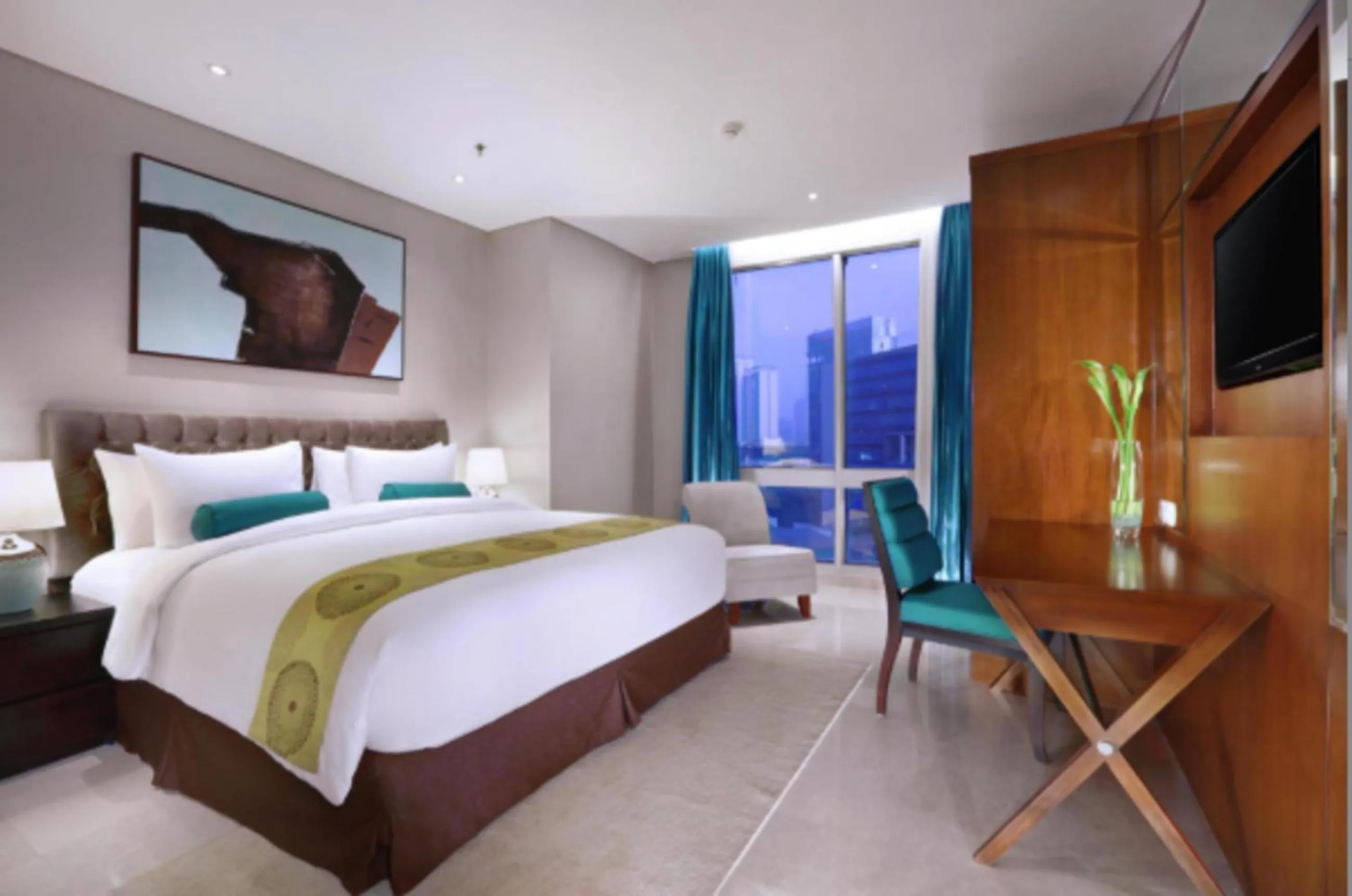 Bedroom, Bed in The Grove Suites by Grand Aston